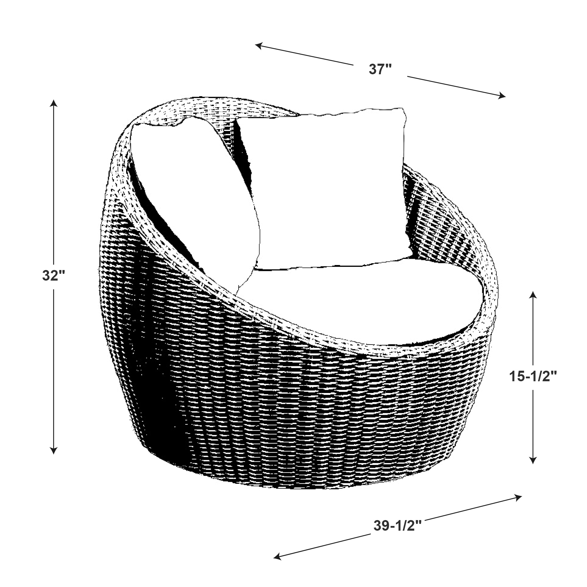 Linon LOWES1997 Patio-Chairs - View #8