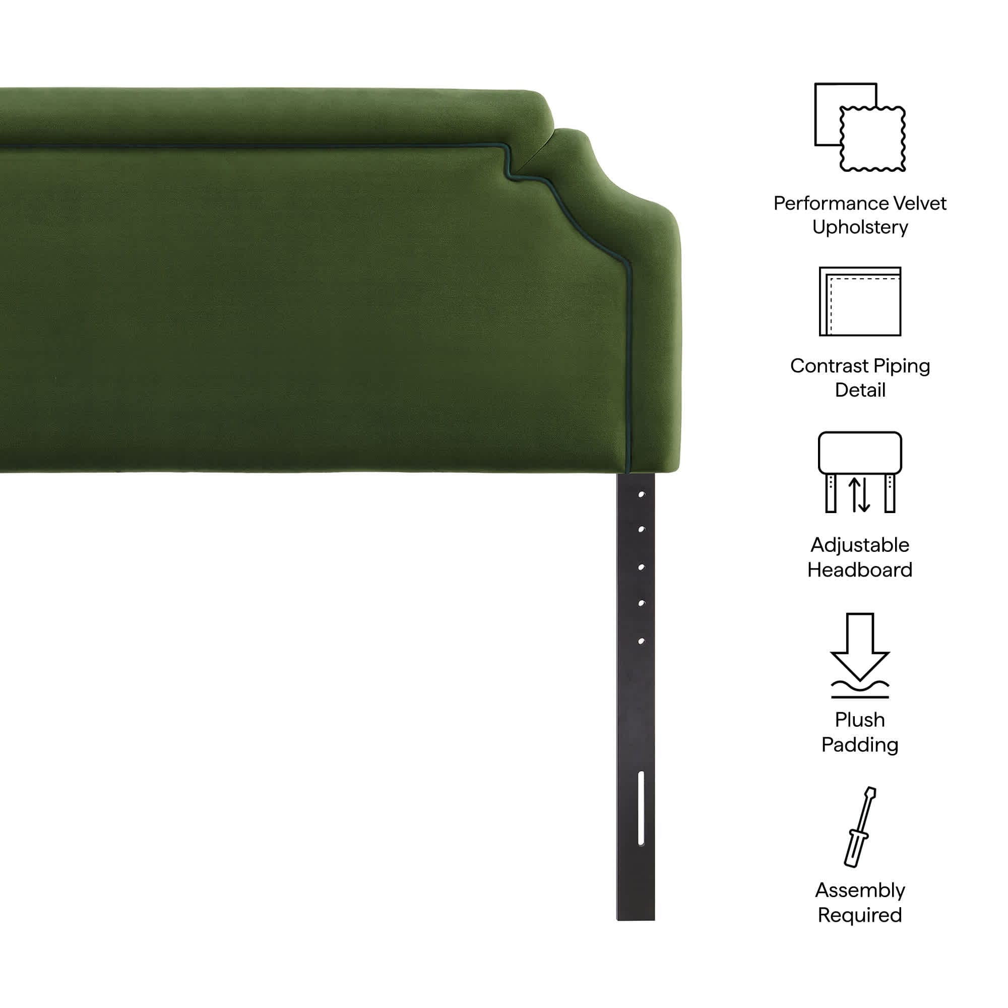 Modway MOD-7332-MOG-GRN Upholstered-Headboards - View #2