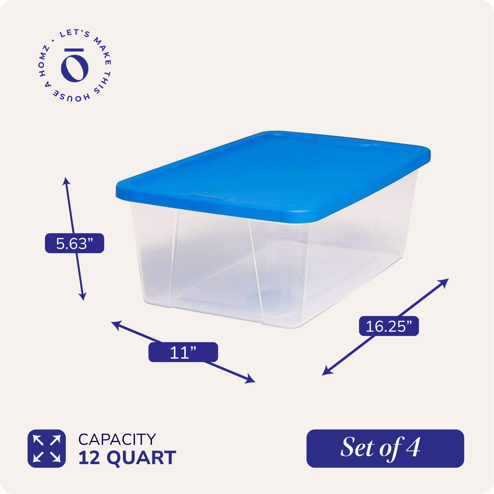 Homz Products 323723 Bins-Baskets - View #4