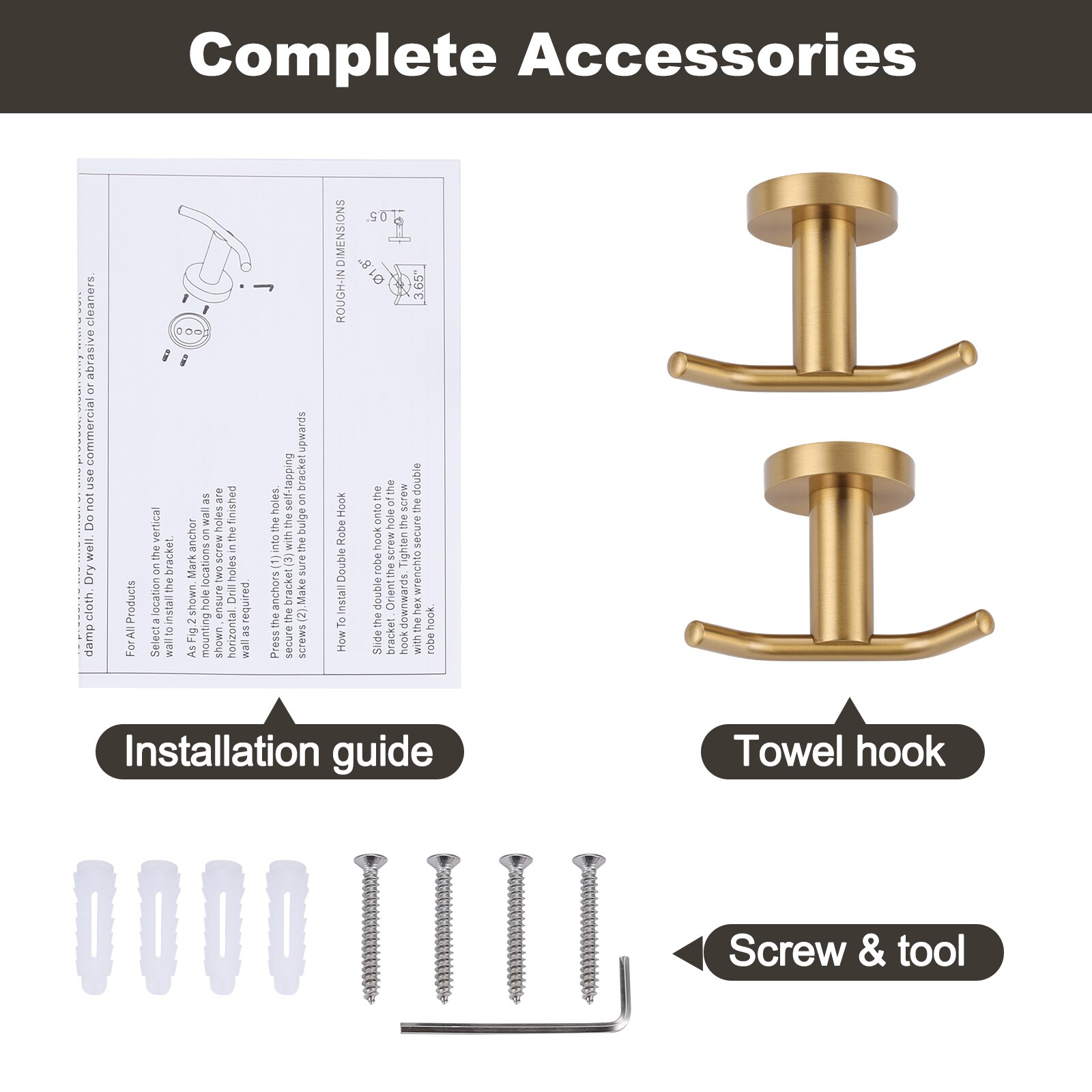 WOWOW 480807GX2 Robe-Hooks - View #4