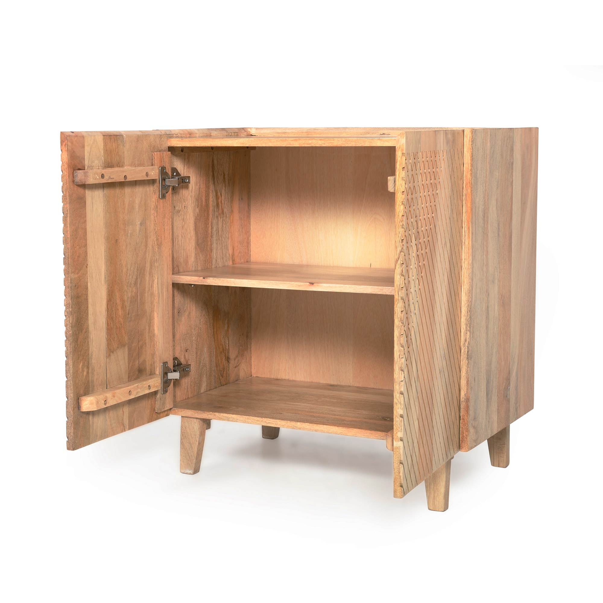 SINOFURN SYA330215YL Rustic MDF Brown Sideboard
