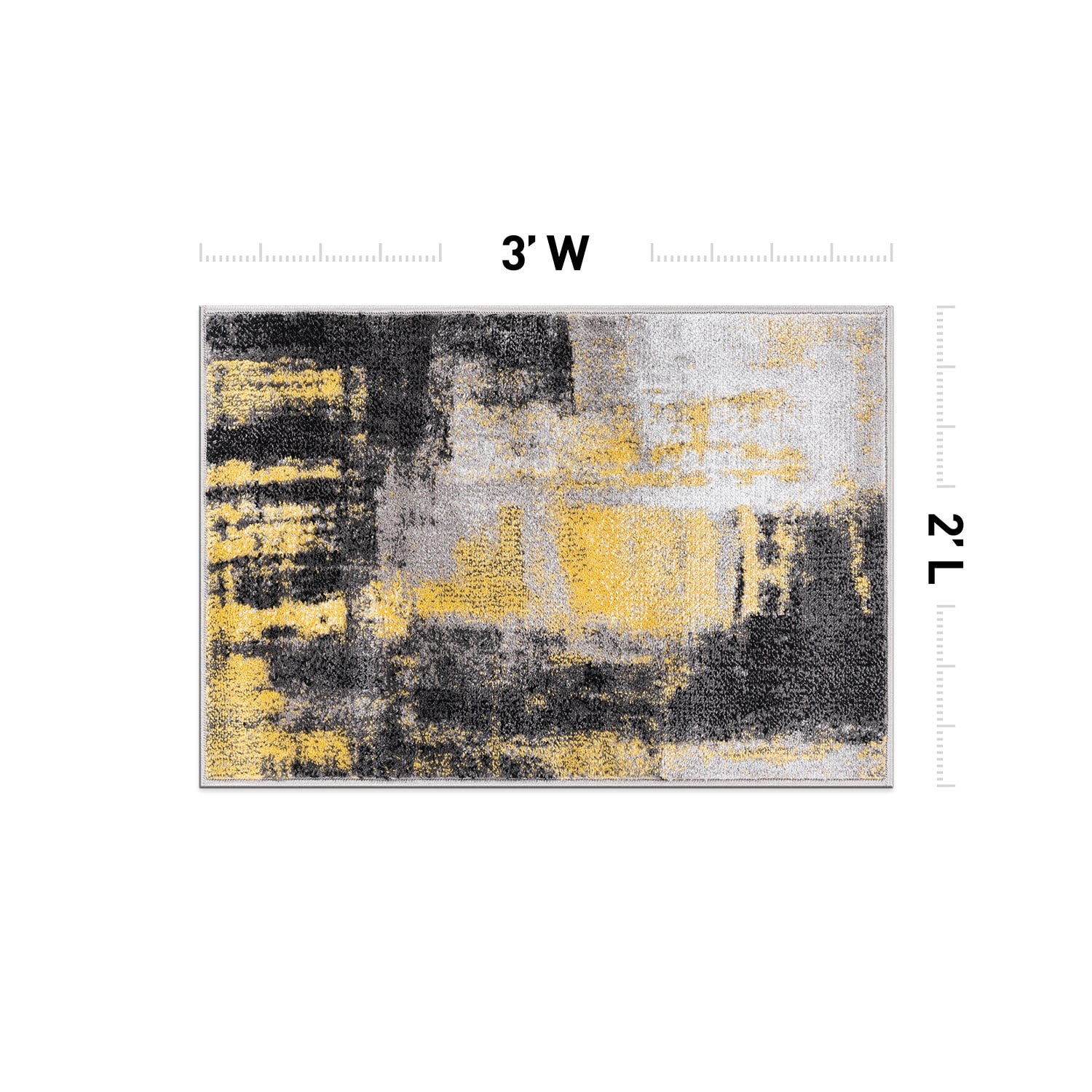 World Rug Gallery 939YELLOW2X3 rugs - View #3
