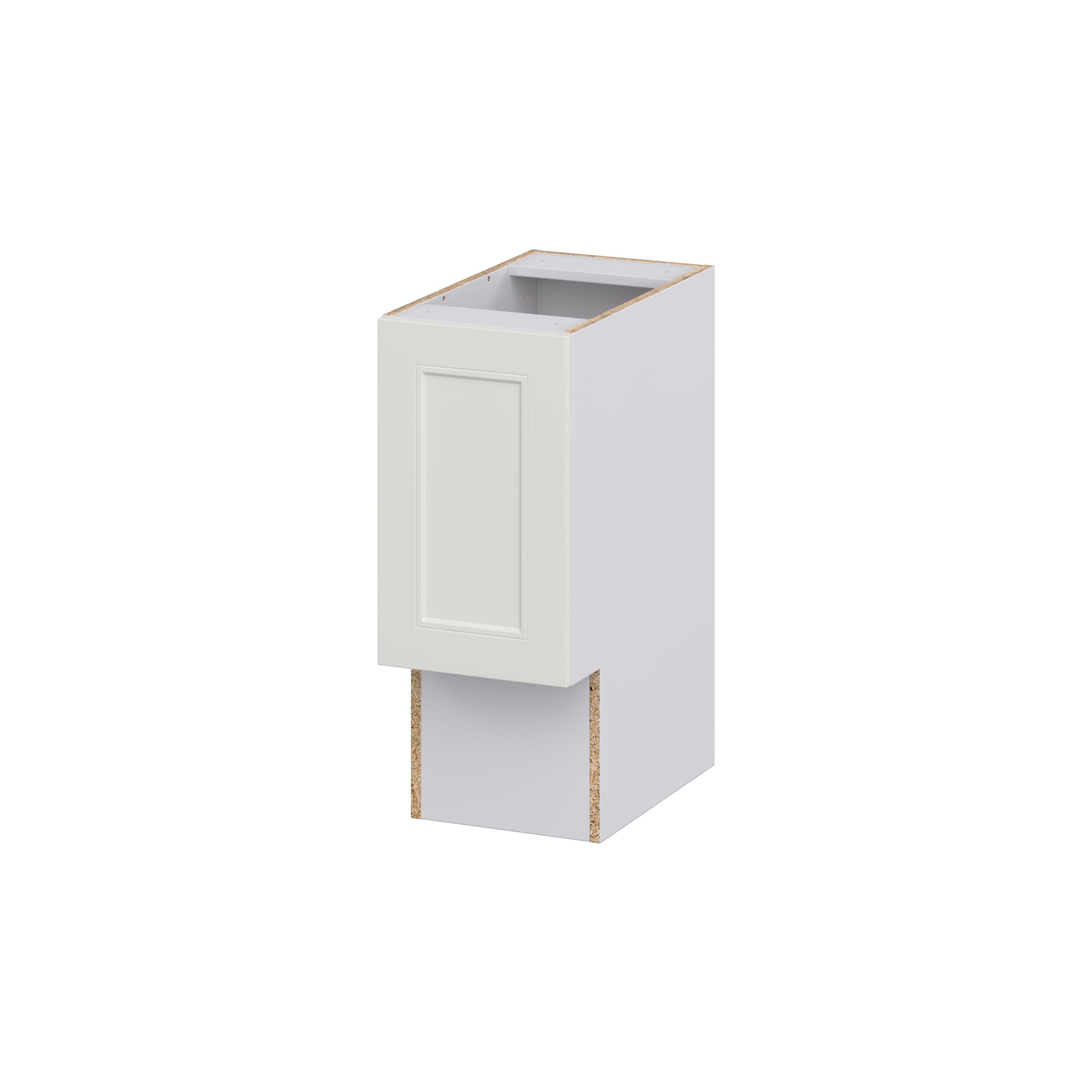 Hugo&Borg Belcourt 12-in W x 34.5-in H x 21-in D Gray Painted 3-Drawer Base Fully Assembled Cabinet (Recessed Panel Style)