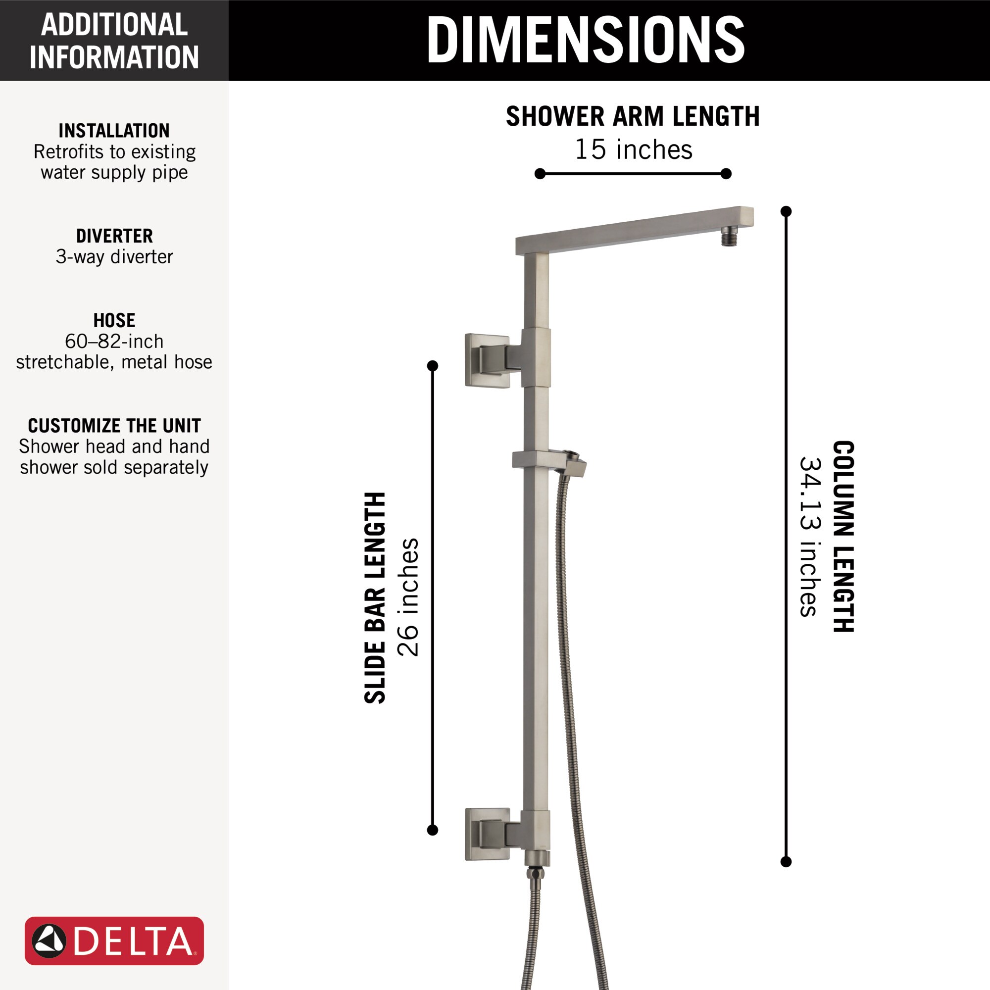 Delta 58420-SS-PR Bath-Shower-Facc - View #2