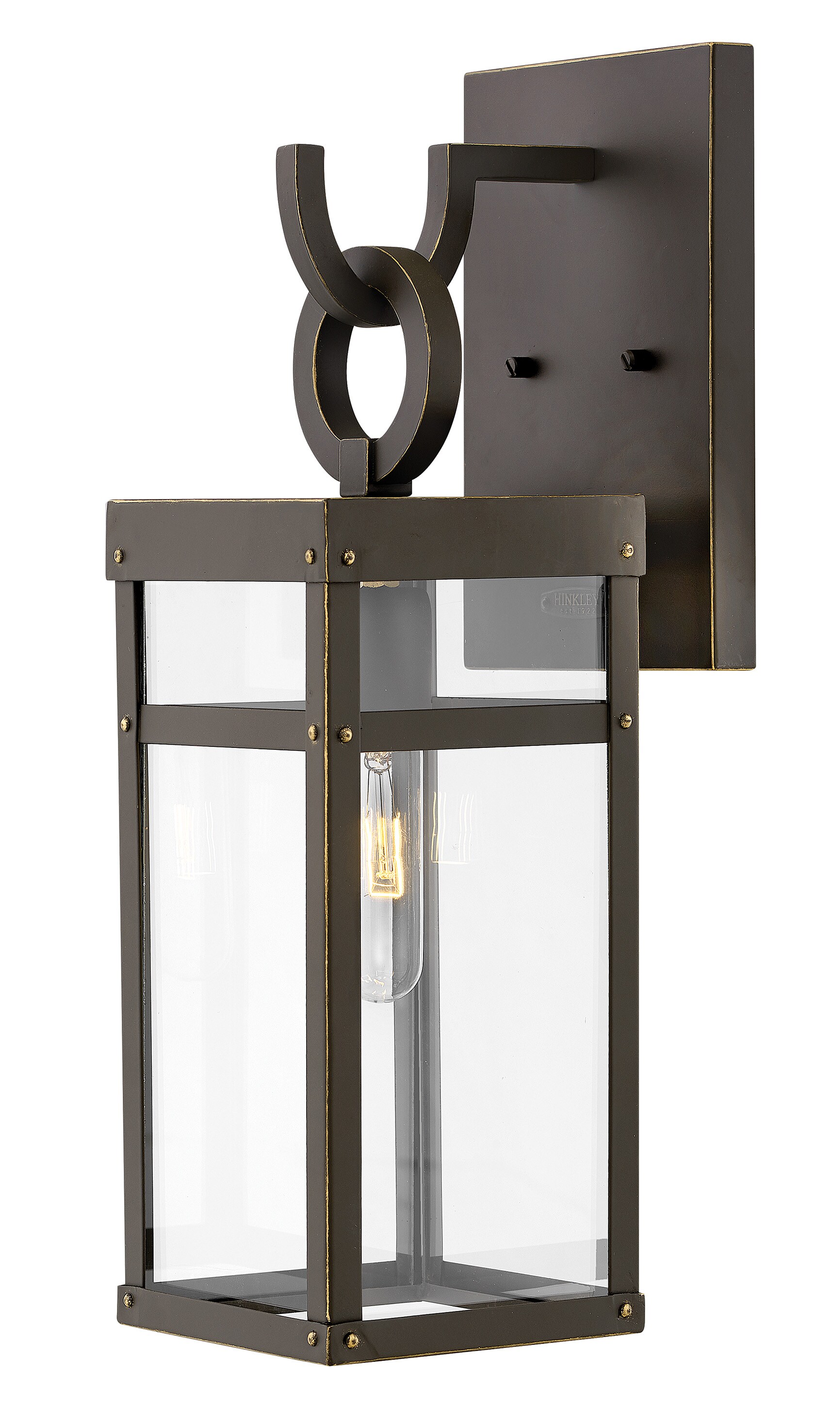 Hinkley 2800OZ Porter 1 -Light 18.5-in H Oil-rubbed Bronze Hardwired Outdoor Wall Light