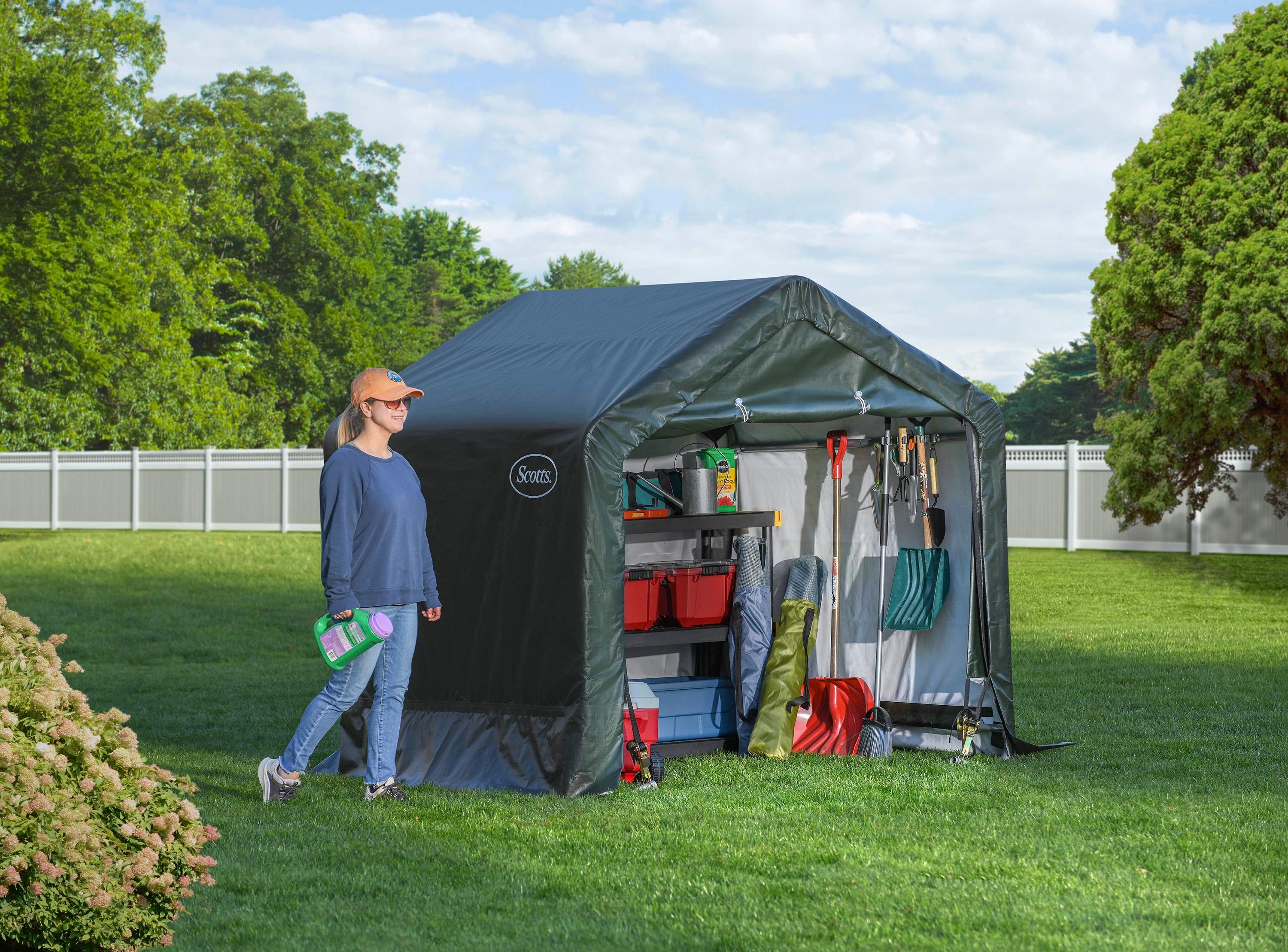 Scotts 70491 6-ft x 6-ft Storage Galvanized steel Storage Shed