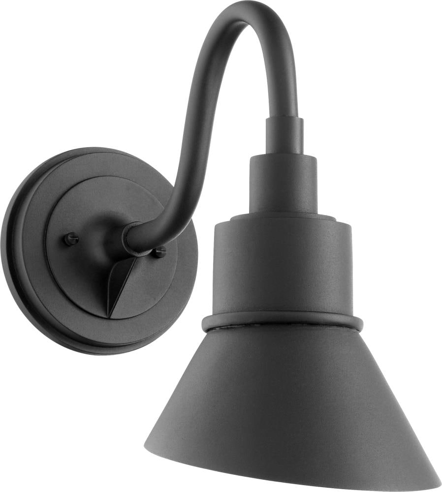 Quorum International 730-69 Torrey 1 -Light 13.75-in H Matte Black Hardwired Outdoor Wall Light