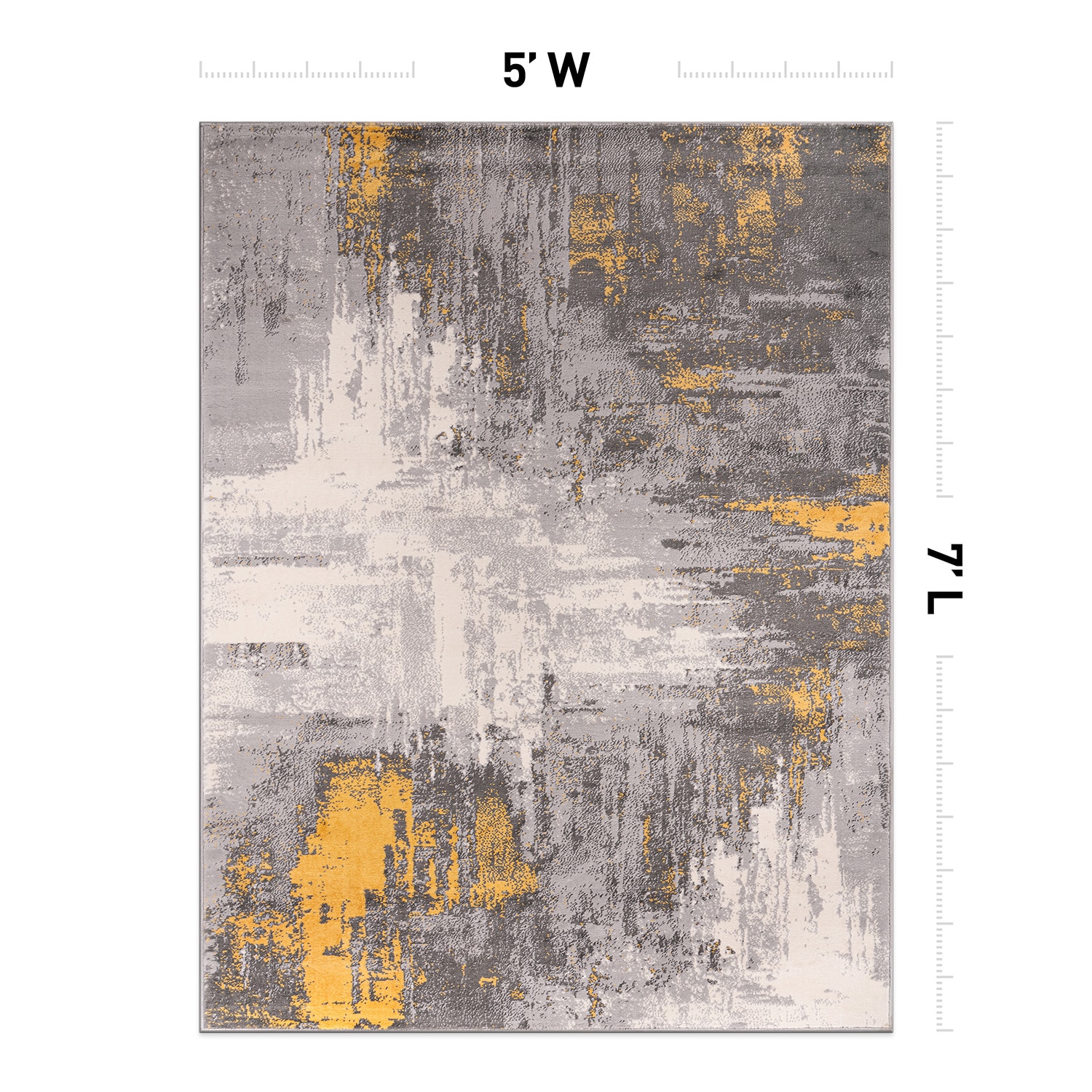 World Rug Gallery 4055YELLOW5X7 rugs - View #2