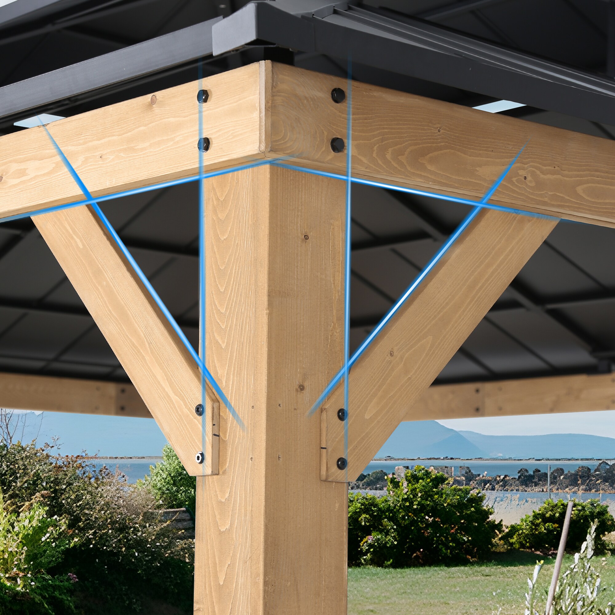 Gardenbee HGL-A31 Wood-Resin-Gazebos - View #5