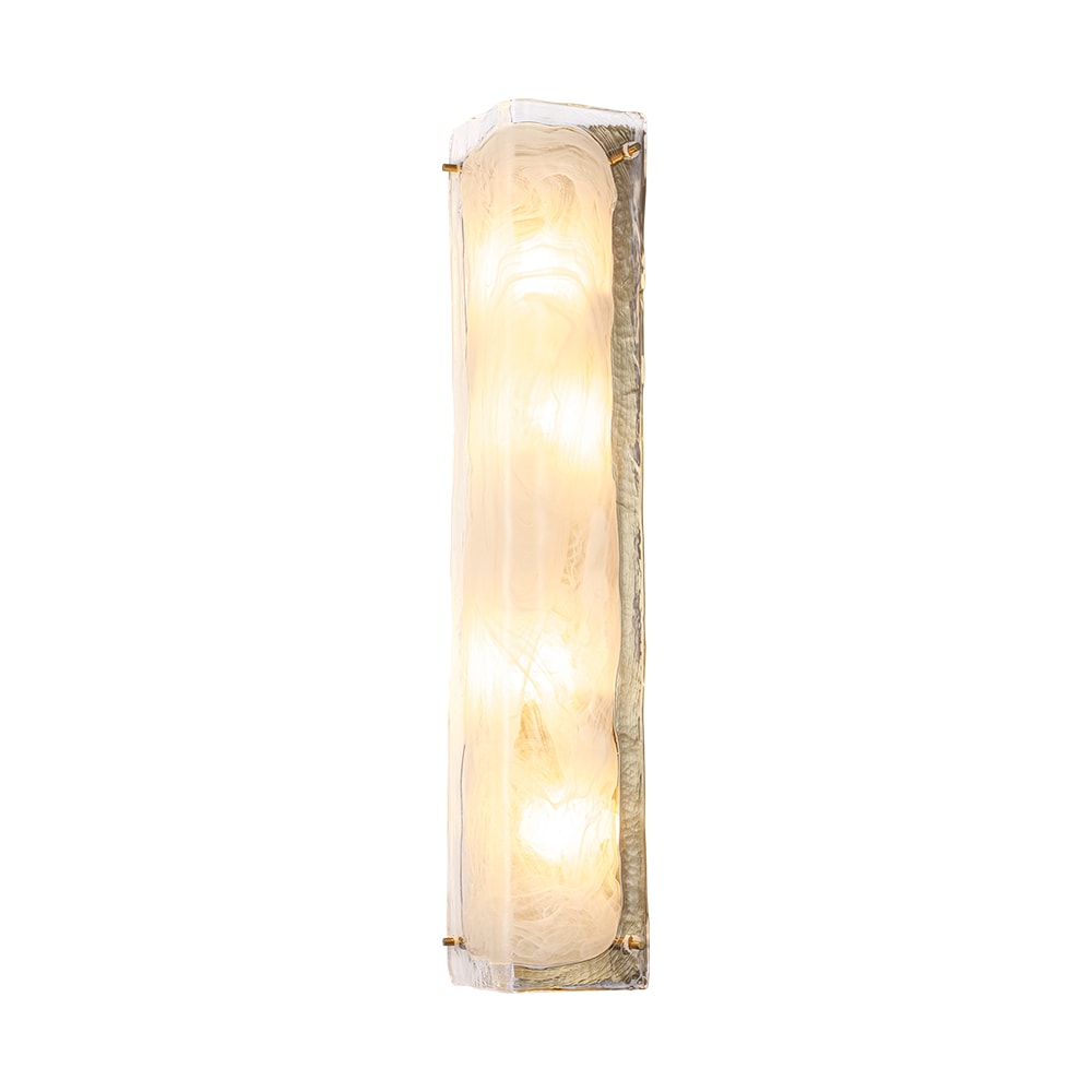 Wonderindoor 6.1-in W 4 -Light Antique Brass Wall Sconce