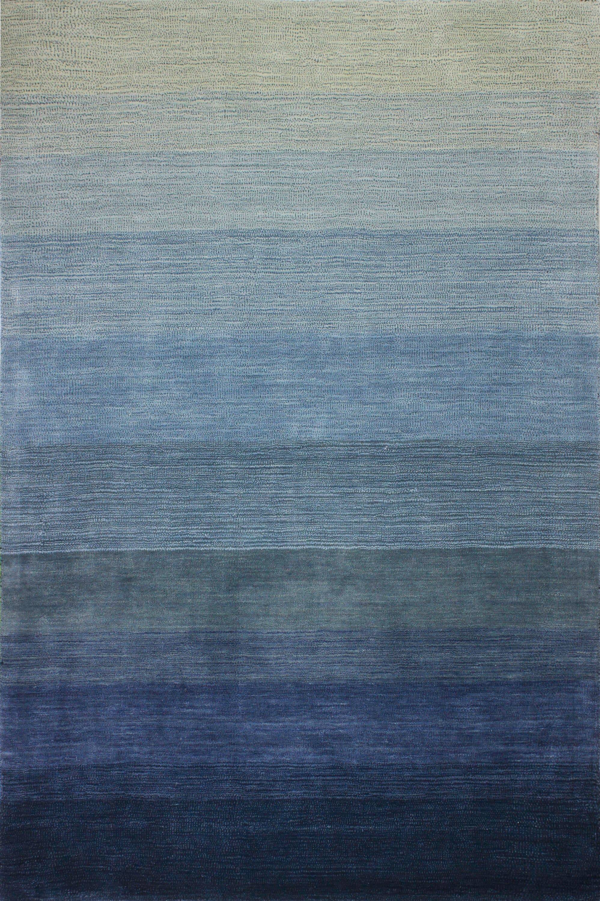 Bashian 649652240336 4 X 6 (ft) Wool Slate Indoor Stripe Industrial Area Rug