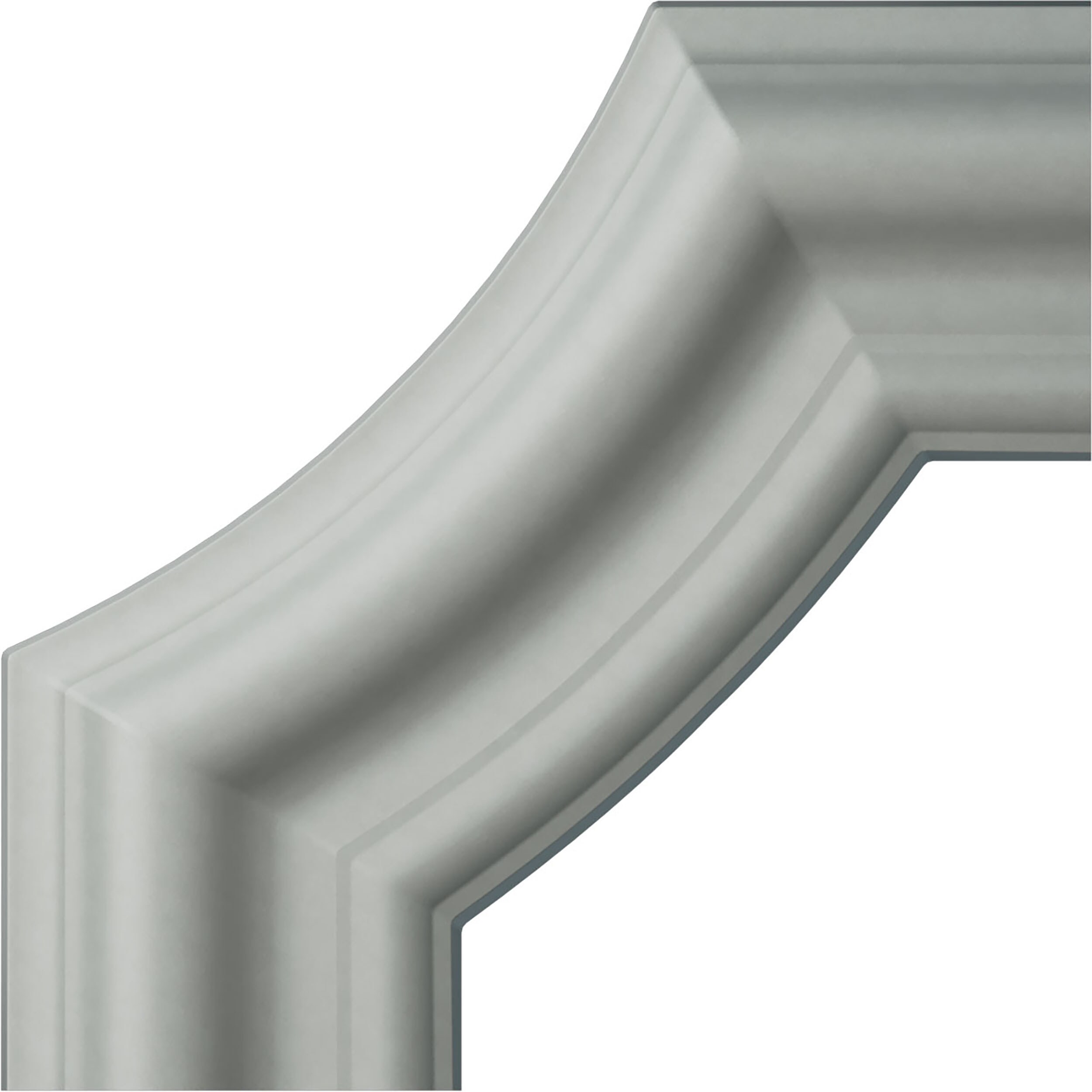 Ekena Millwork PML04X04SE Seville Primed Urethane Panel Corner Picture Frame Moulding
