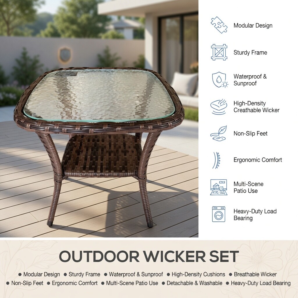 Choco Moon WYC-WQ45735-LS Patio-Conversation-Sets - View #5