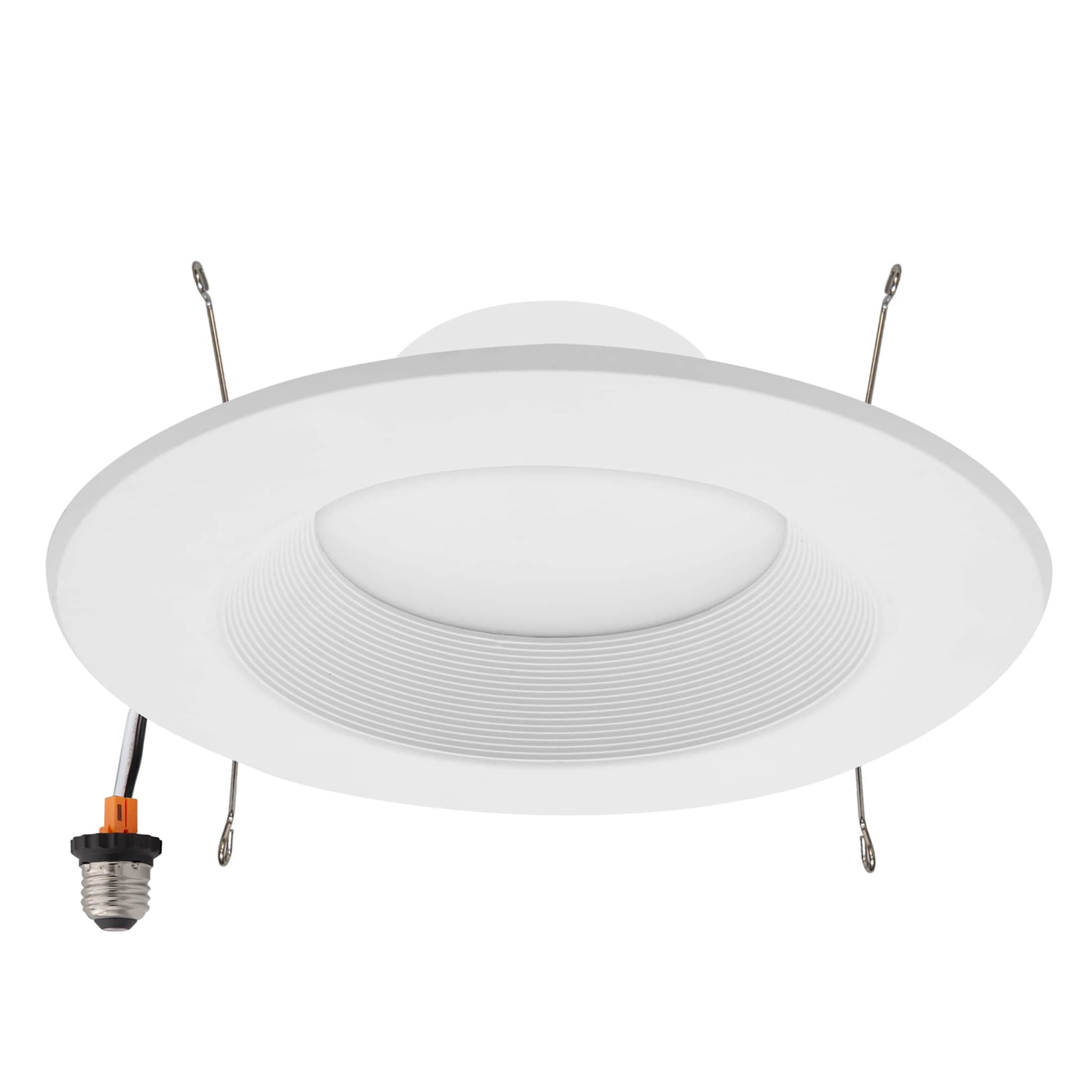 Maxxima MRL-615205 White 5-in or 6-in 1300 -Lumens Switchable white Round Dimmable LED Damp rated Recessed Downlight
