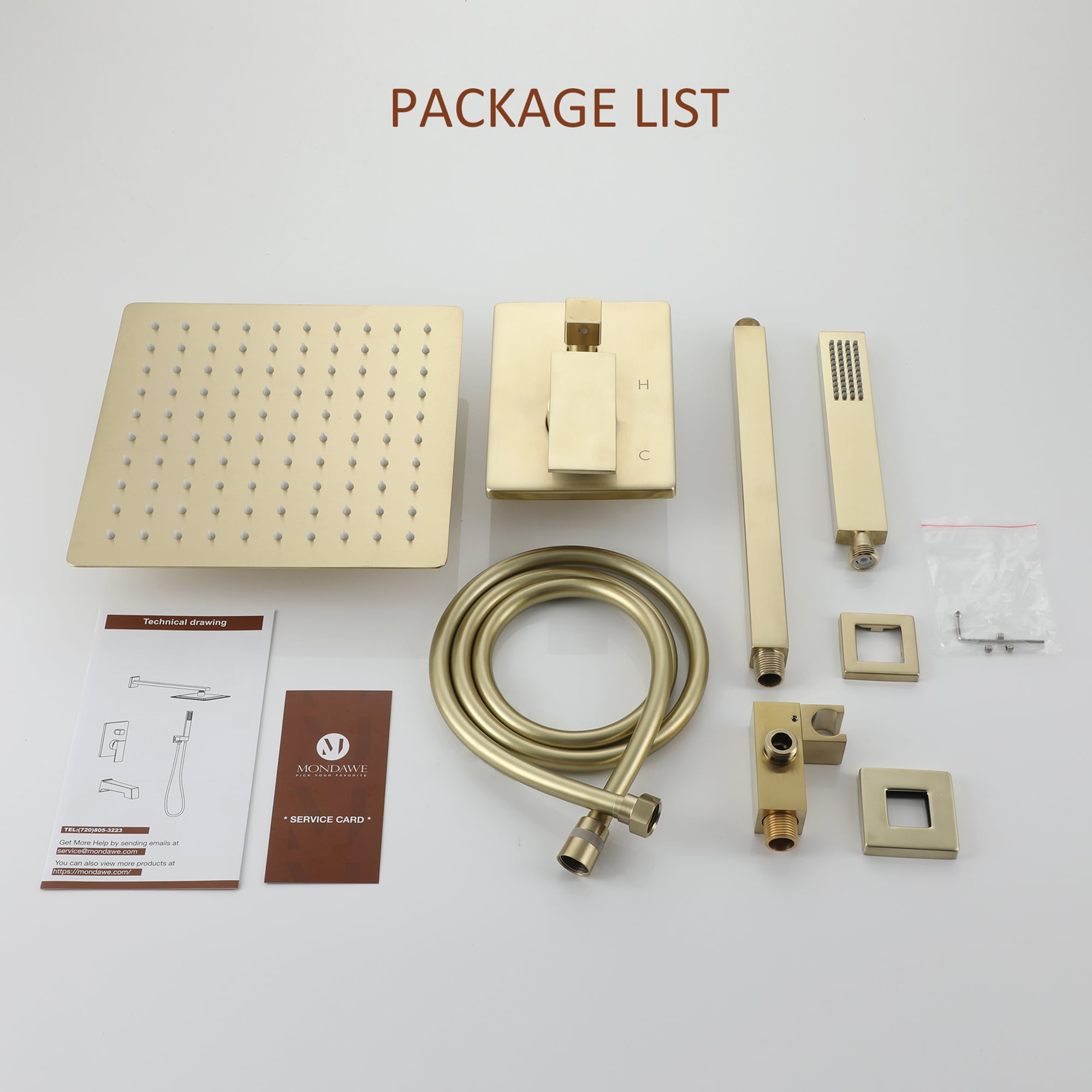 Clihome CL-EB10C3MB Showerhead-Bar-Panels - View #8