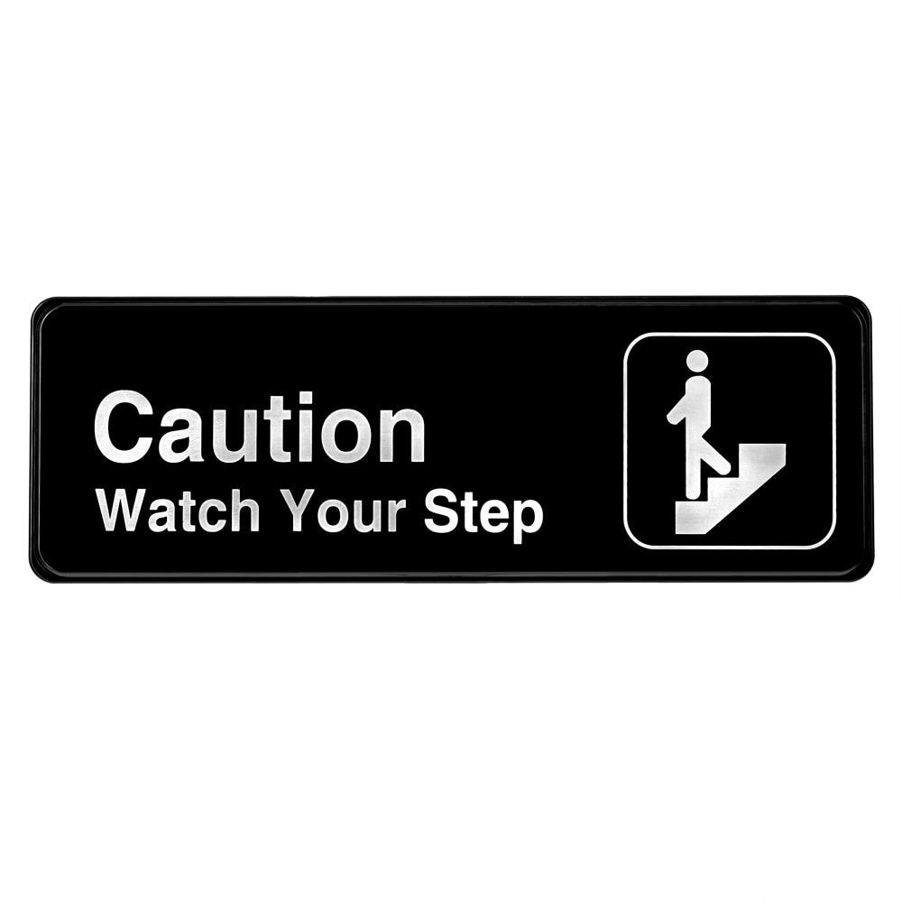 Alpine Industries 9 in x 3 in Caution- Watch your Step Sign in the ...