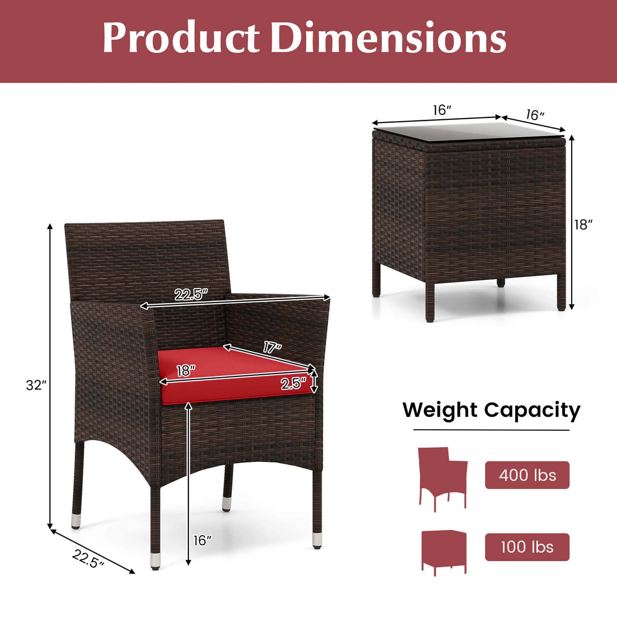 Costway HCST05249 Patio-Conversation-Sets - View #2