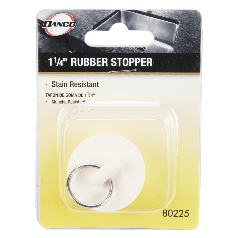 Danco 80224 1-1/8 in. Rubber Drain Stopper in White (1 per Card