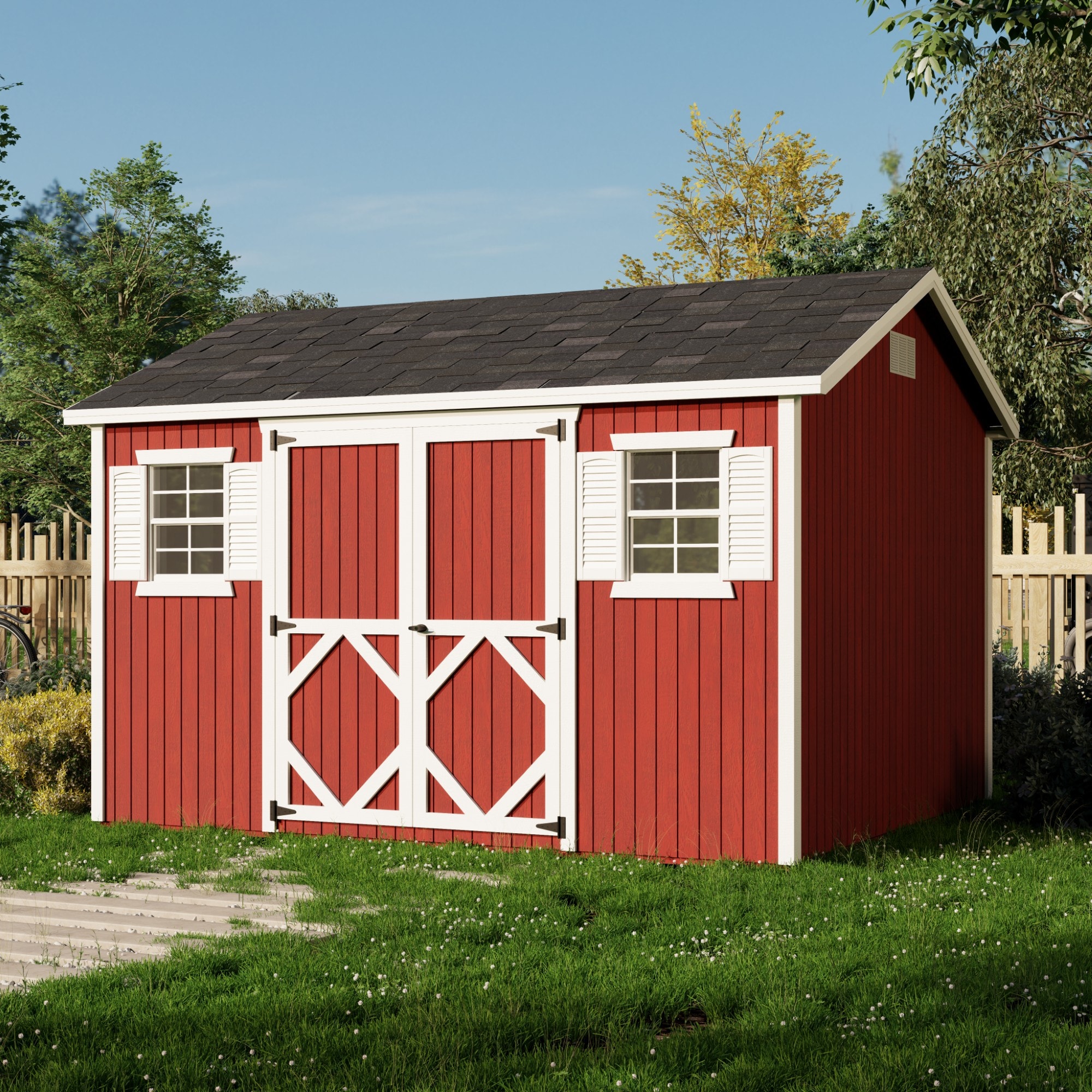 Little Cottage Co 10X12 CWS-PC Wood-Storage-Buildings - View #2