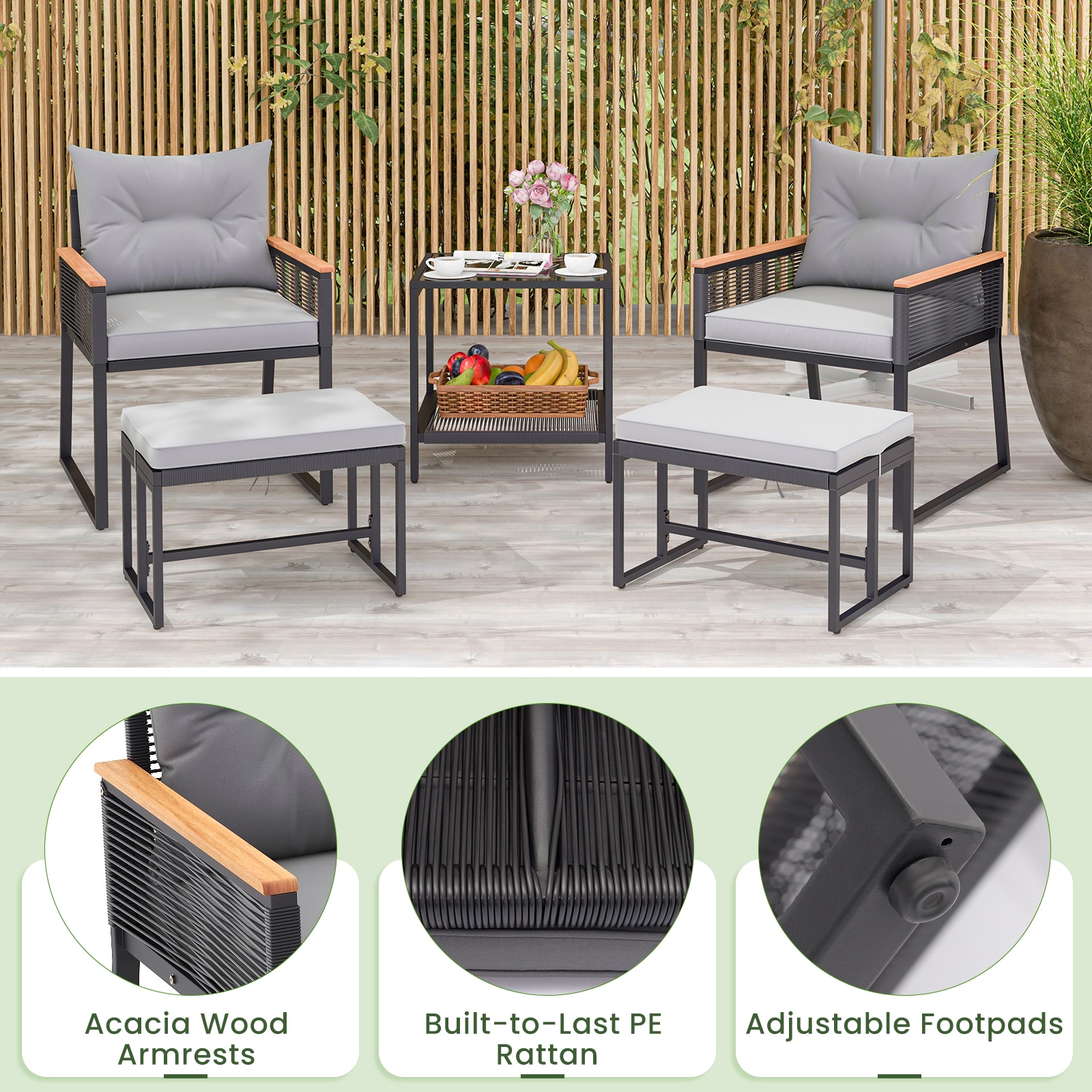 AA145GR Patio-Conversation-Sets - View #6
