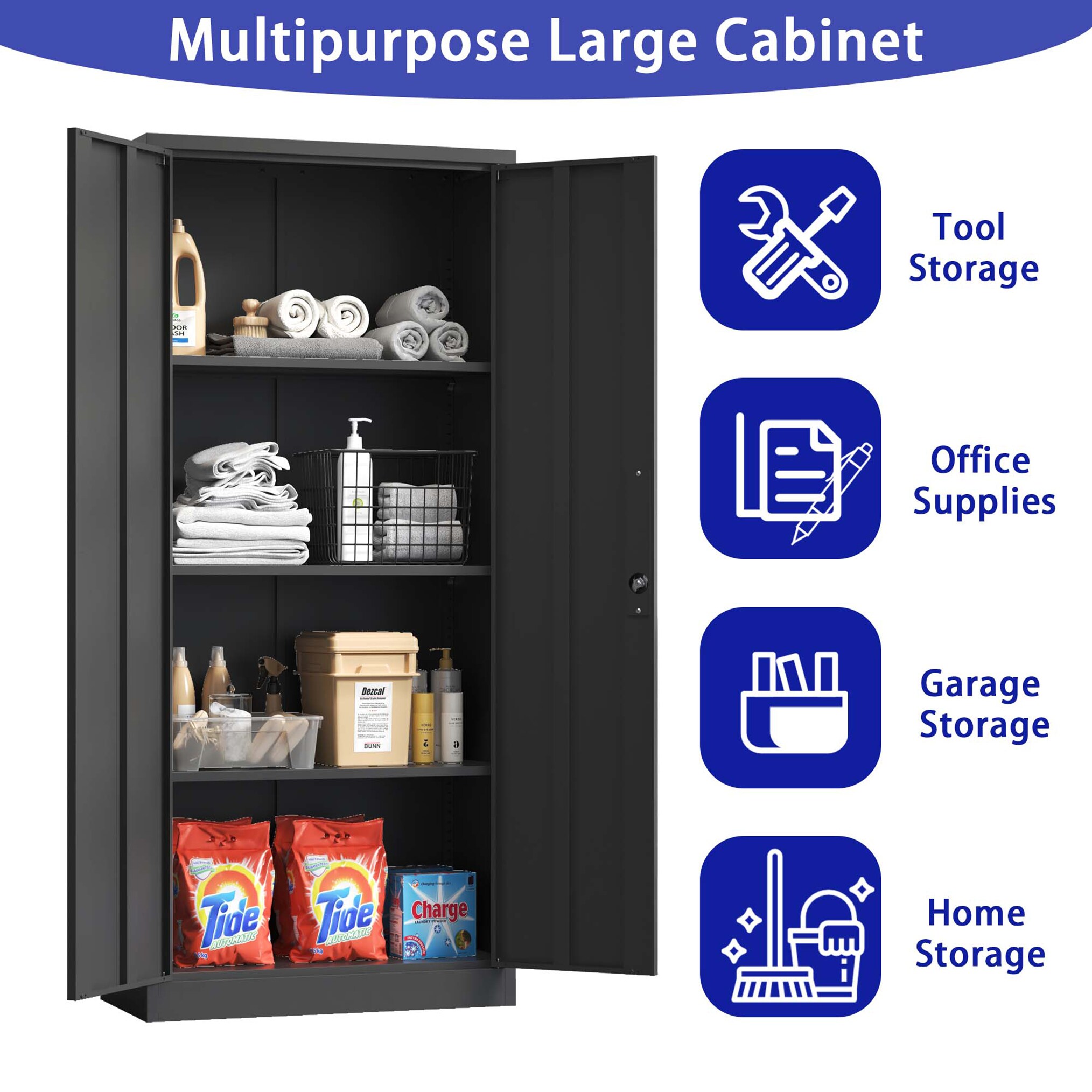 Kahomvis MAKE-QPO2-545 Storage-Cabinets - View #5