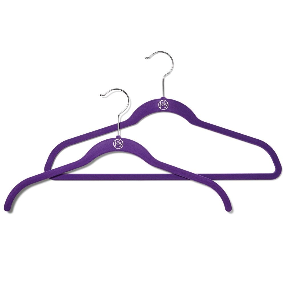 Joy Mangano Huggable Hanger Set for Suits and Pants 10-Pc. 1, Black 