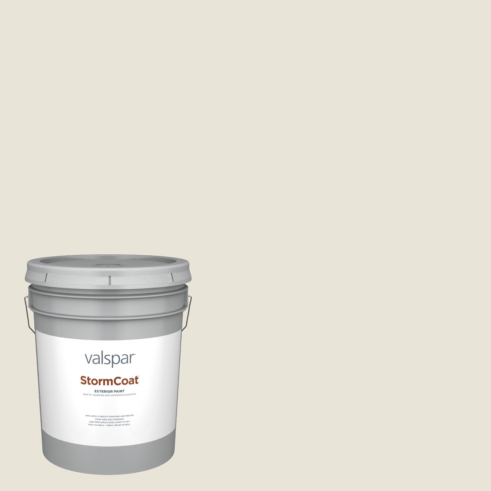 Valspar 7002-12-148692 Storm Coat Semi-gloss Quail Egg 7002-12 Latex Exterior ( 5-gallon )