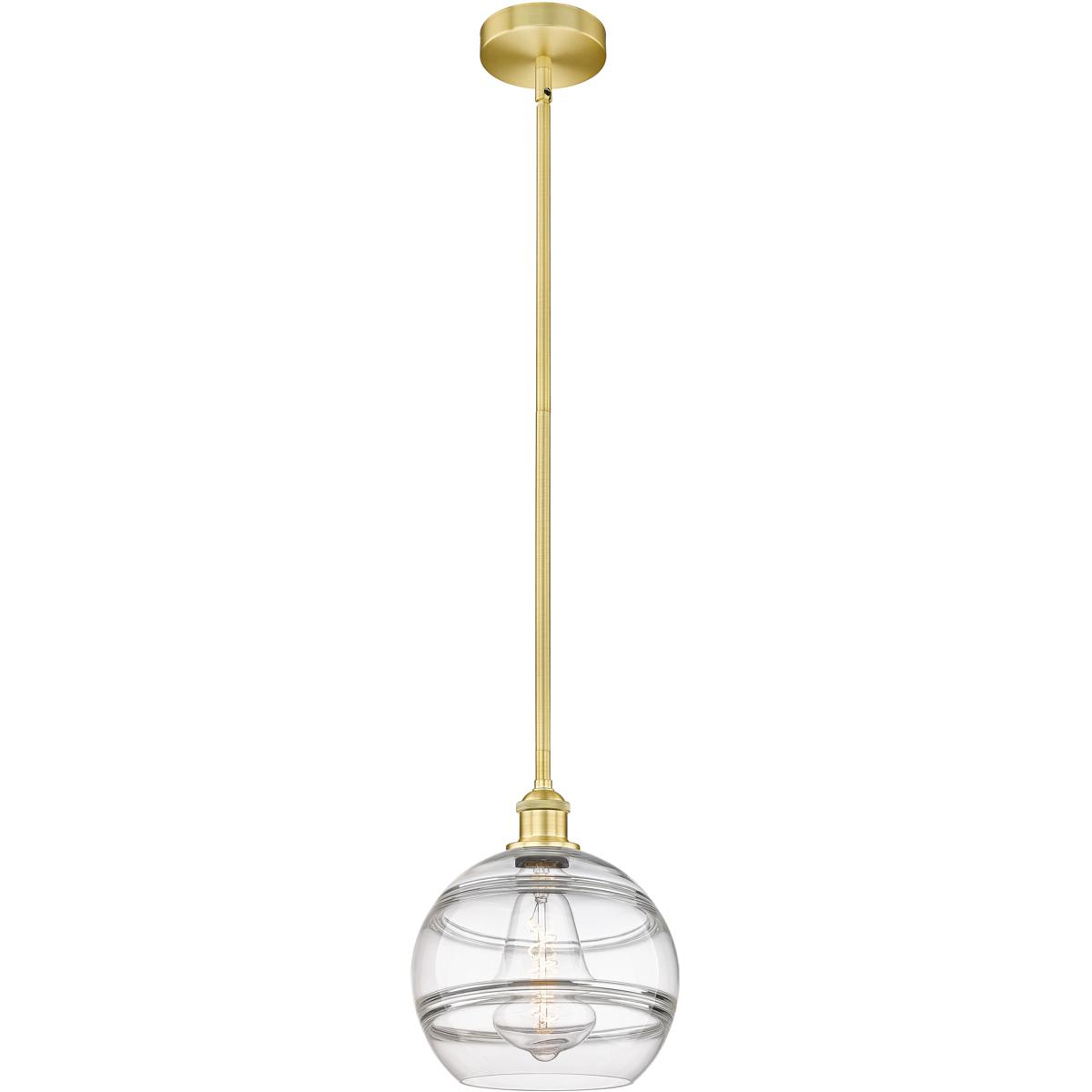  616-1S-SG-G556-10CL Edison Rochester Mini Pendant Satin Gold