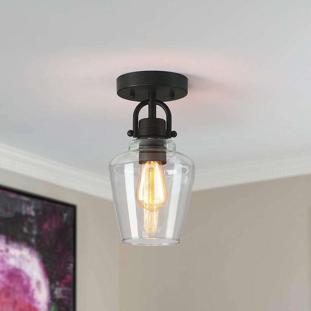 True Fine TD30004FL Basia 1-Light Bronze LED Semi-Flush mount light
