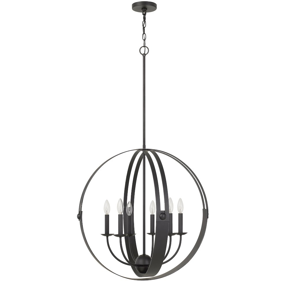 Cal Lighting Valais 6 Light Large Chandelier by Cal - FX-3737-6