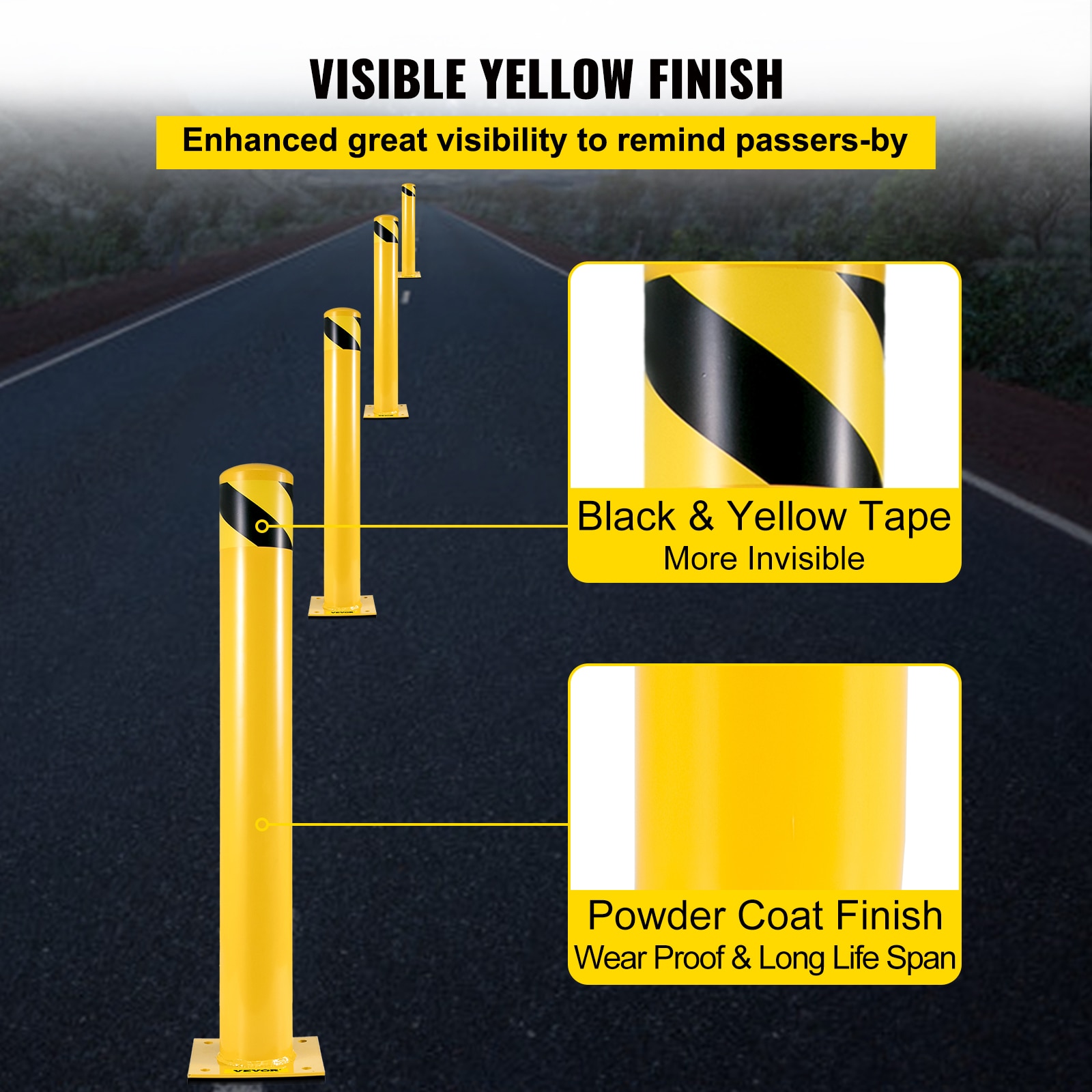 VEVOR AQZYCHS364.527PAFV0 Commercial-Bollards - View #4