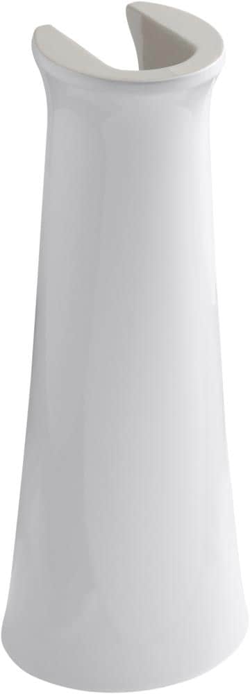 KOHLER 2364-0 Cimarron Vitreous china Transitional White Pedestal Sink Base ( 28.125-in )