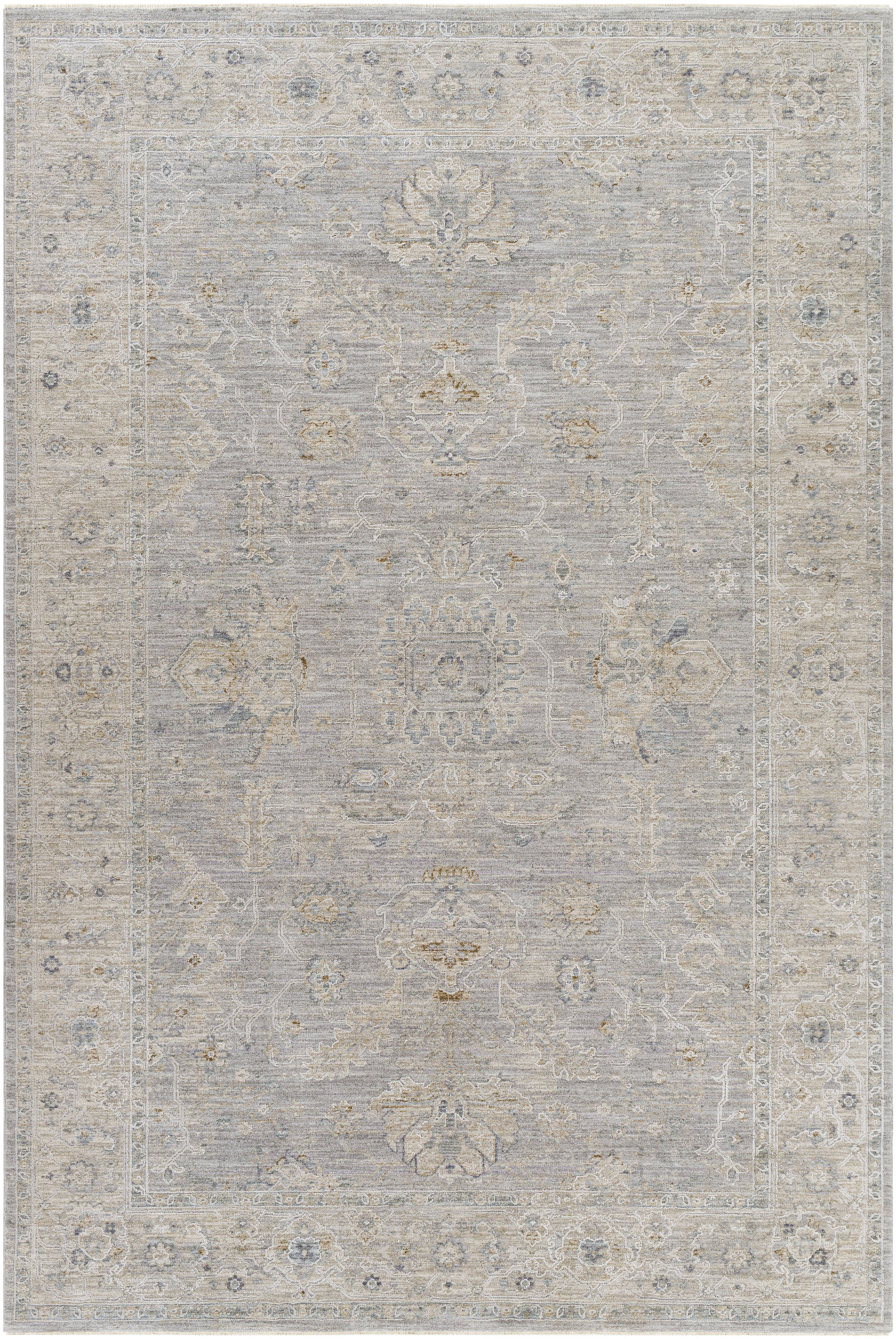 Surya Avant Garde 3 X 4 (ft) Medium Grey Indoor Medallion Oriental Area Rug  in the Rugs department at