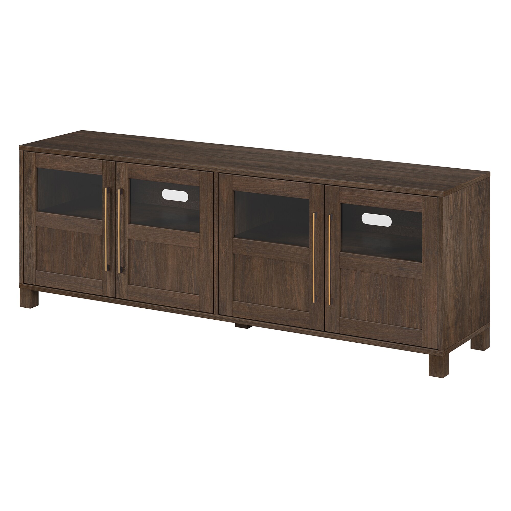 Monroe Lane Farmhouse Wood Cabinet, Brown