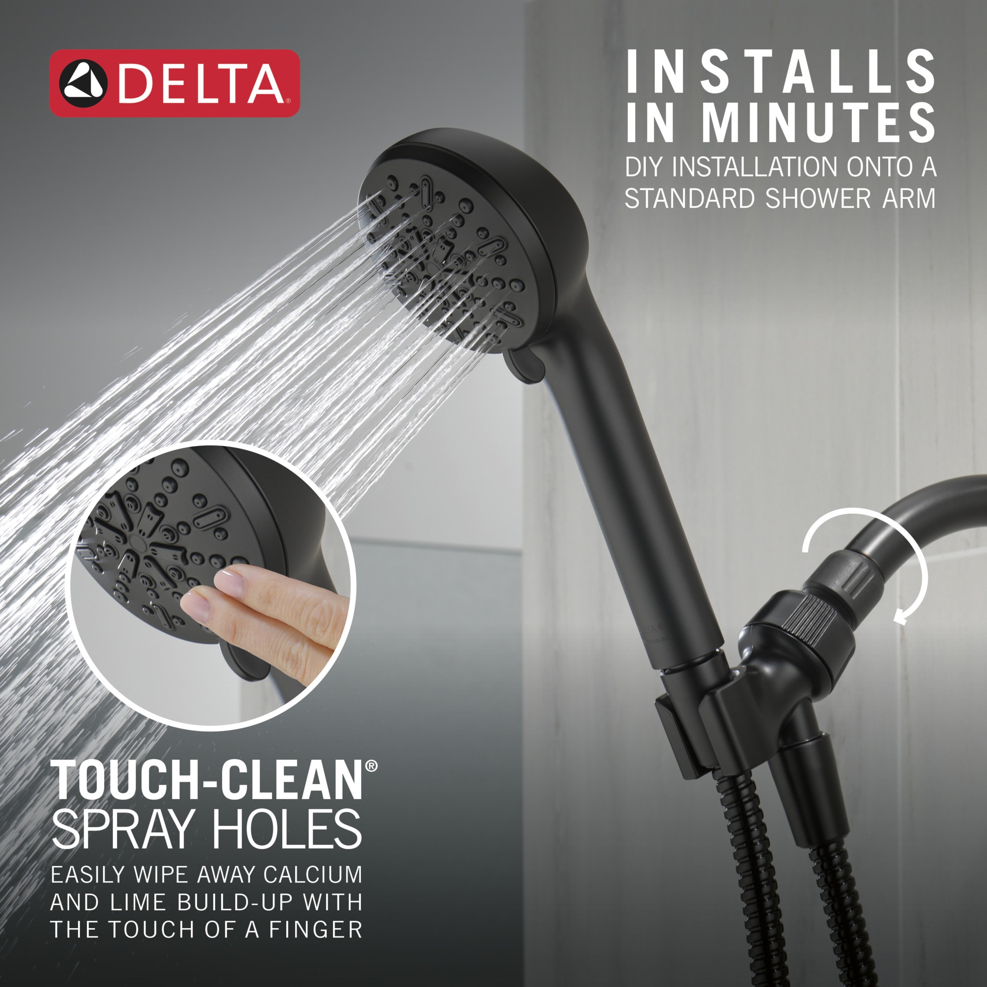 Delta 75413BL Fixed-Showerhead - View #4