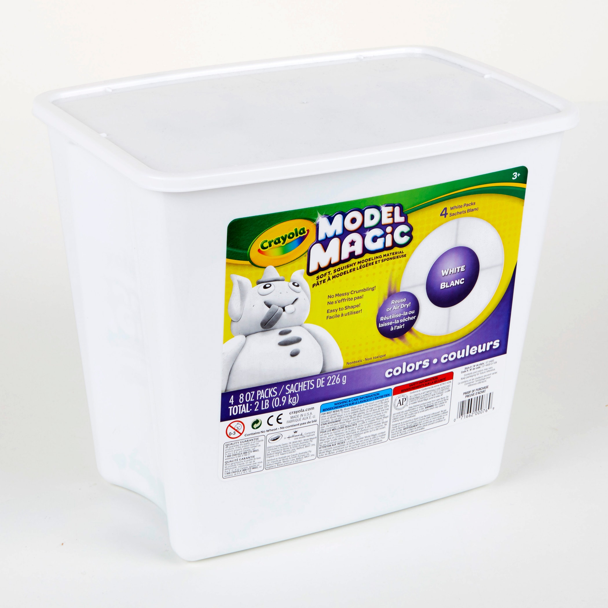 Crayola Model Magic Modeling Compound, White, 2 lbs. Tub (BIN4400) - Yahoo  Shopping