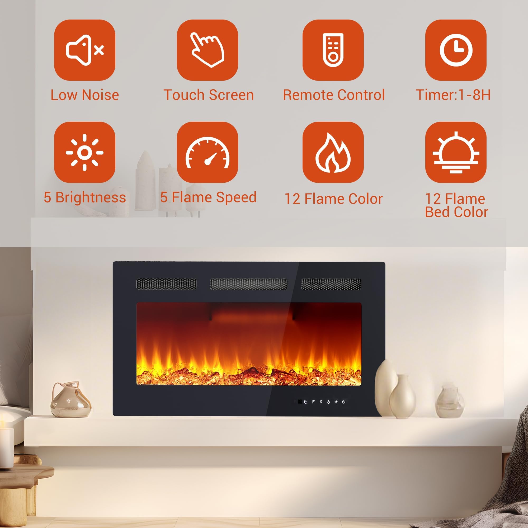 Garvee ZLL-PHK-34EEVALP Electric-Fireplaces - View #3