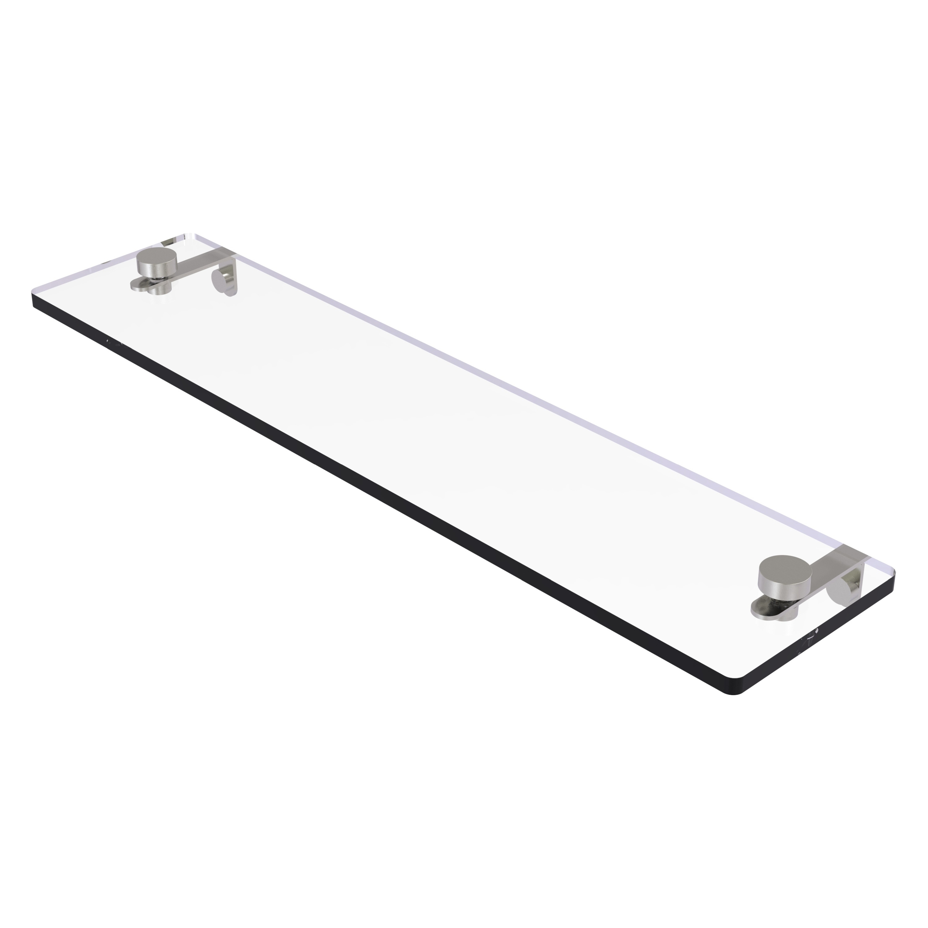 Allied Brass NS-1/22-SN Satin Nickel Wall mount Bathroom Shelf ( 22-in x 2-in x 5-in )