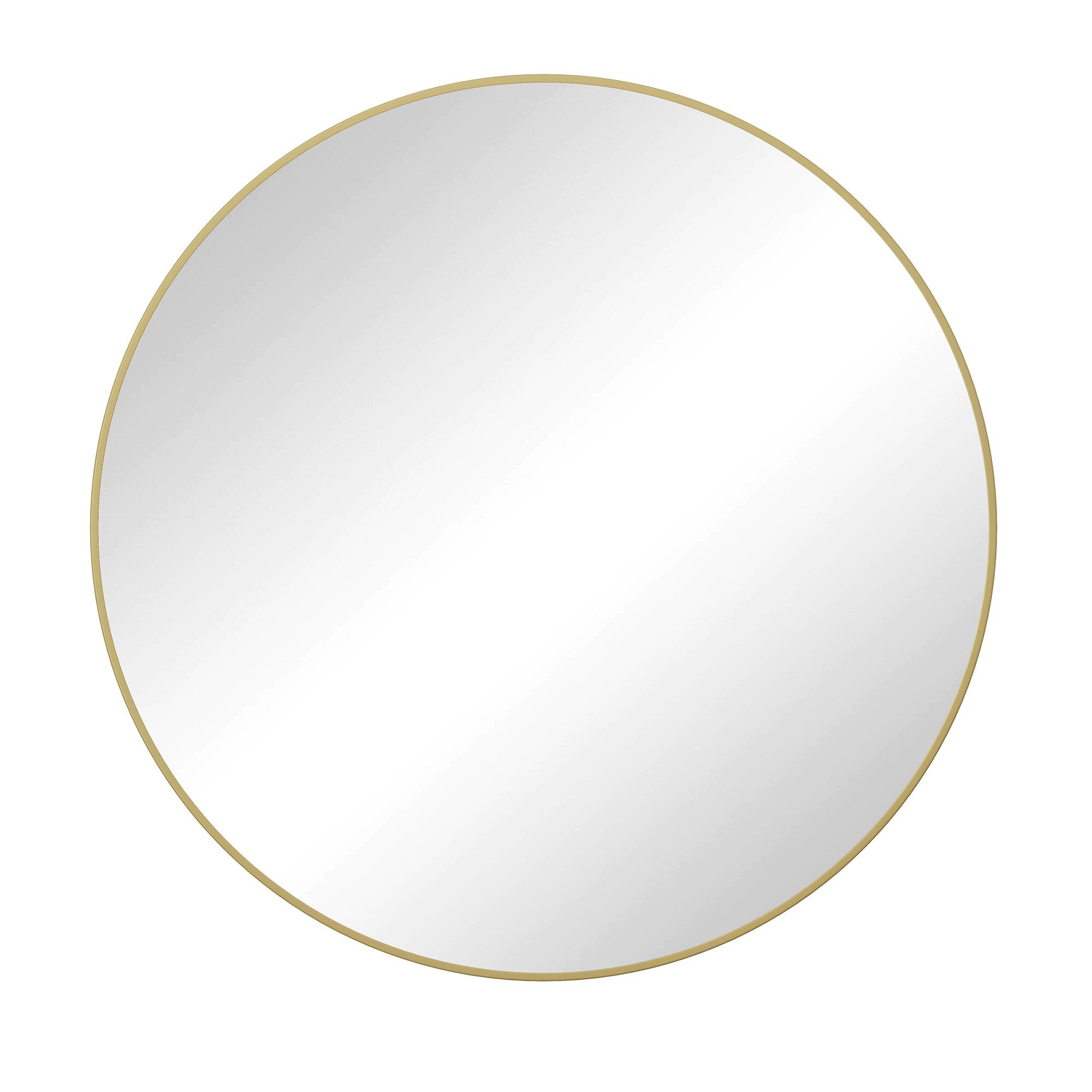 SINOFURN SYD520014GD 48-Inches W x 48.0-Inches H Round Gold Framed Wall Mirror