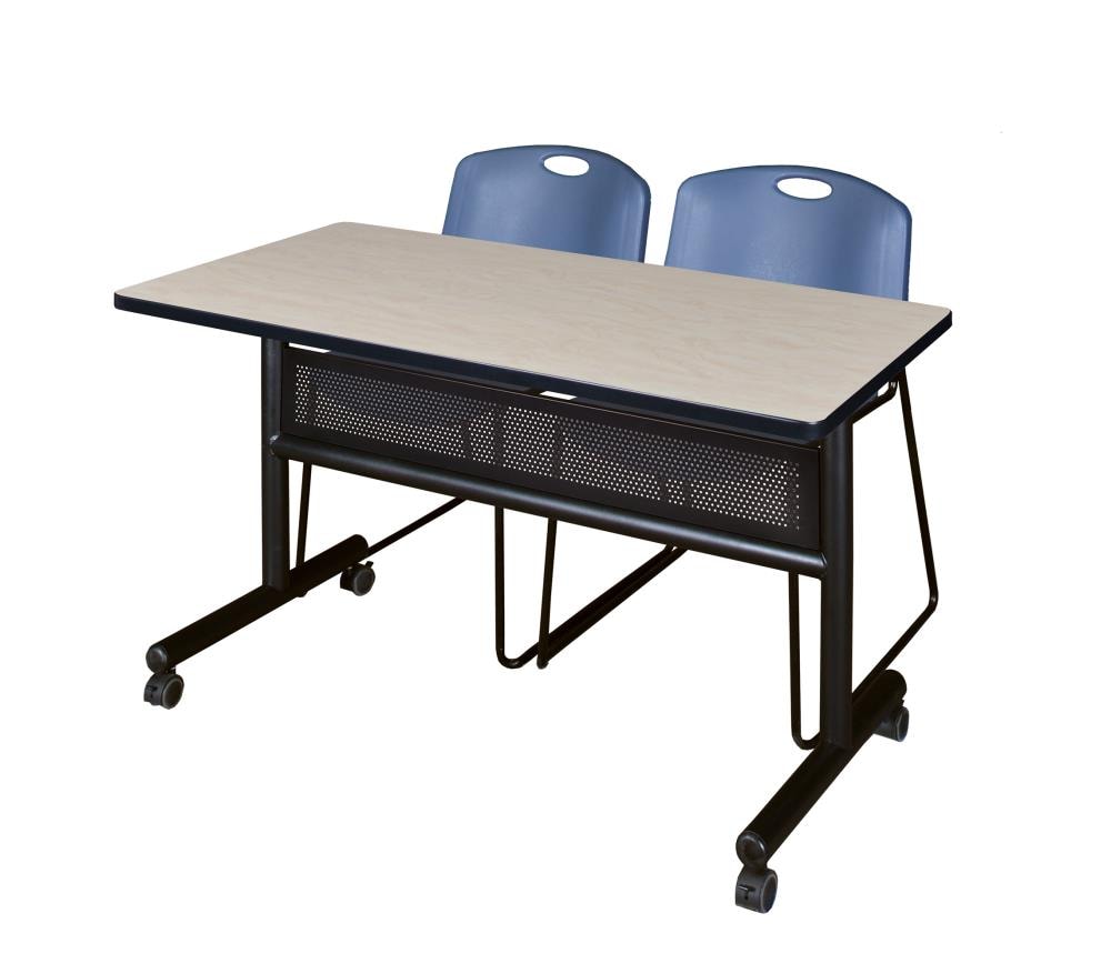 Regency MKFTM4824PL44BE Training Off-white 4-Person Training Table (48-in W x 29-in H)