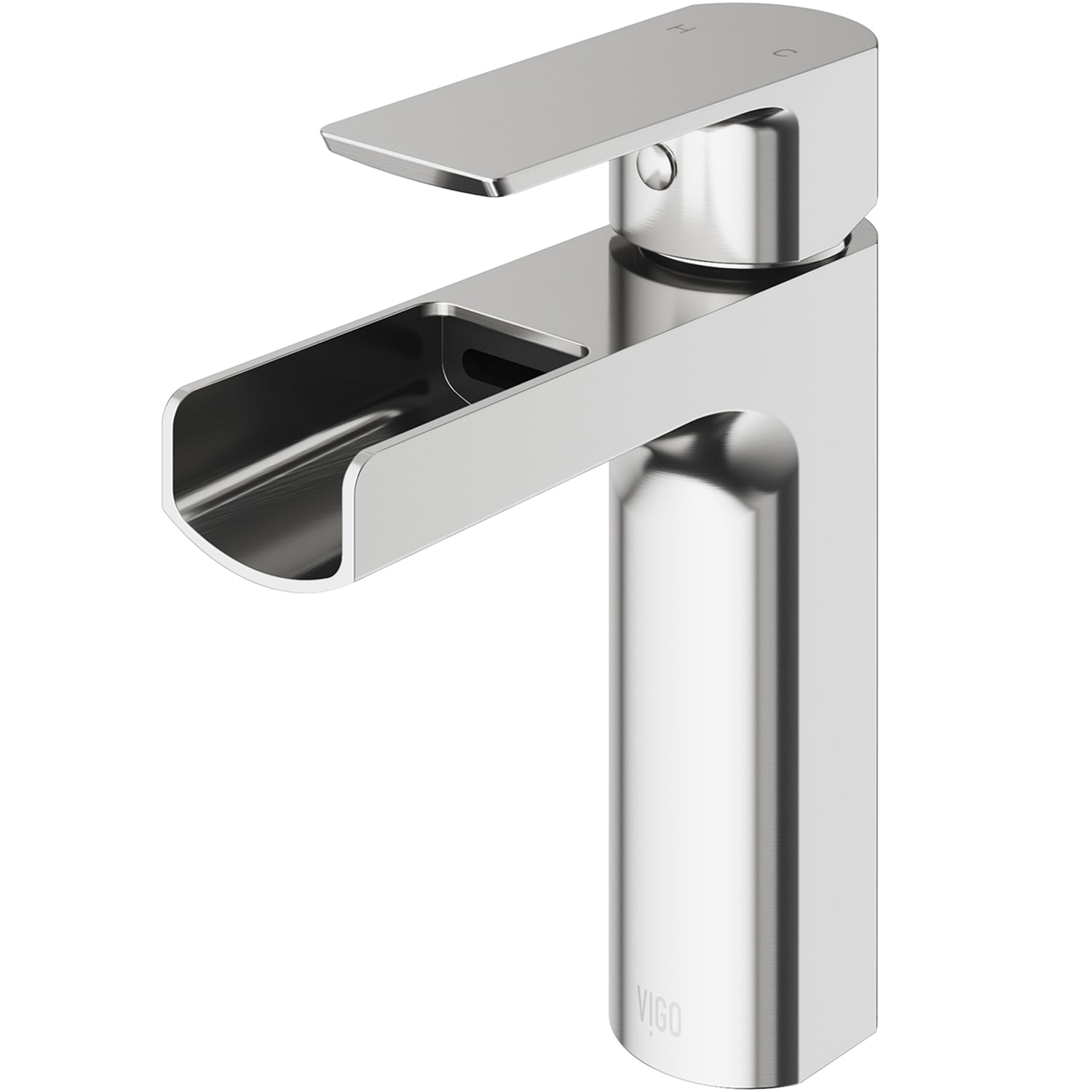 Ileana Modern 6 3/4" Black Nickel Single Hole Bathroom Faucet