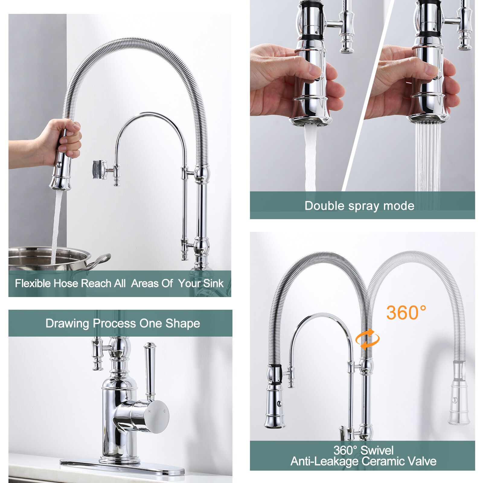 WOWOW KB122009C-LW Kitchen-Faucets - View #4