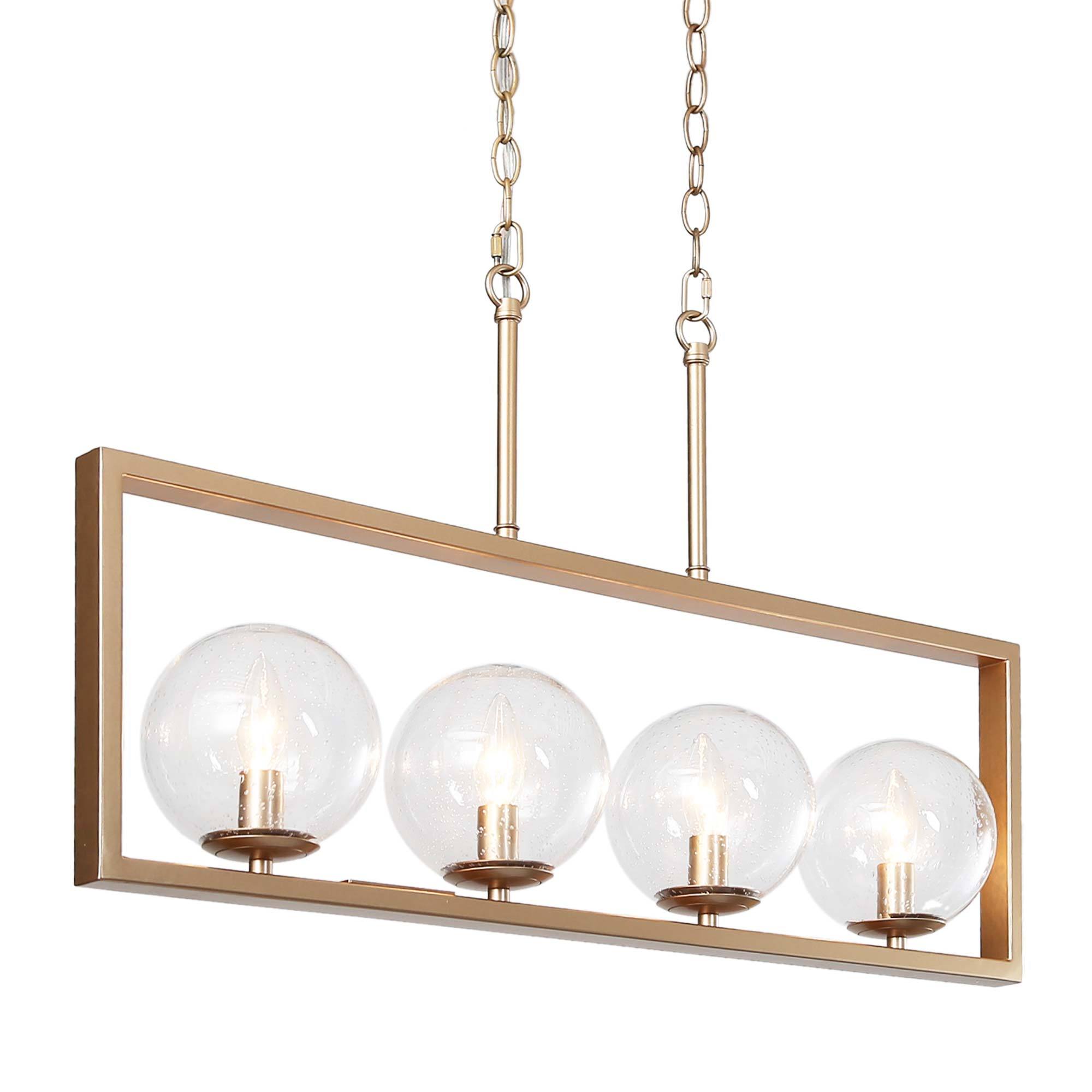 LNC Trend 4 Light Gold Modern Contemporary Chandelier At Lowes Com   46217328 