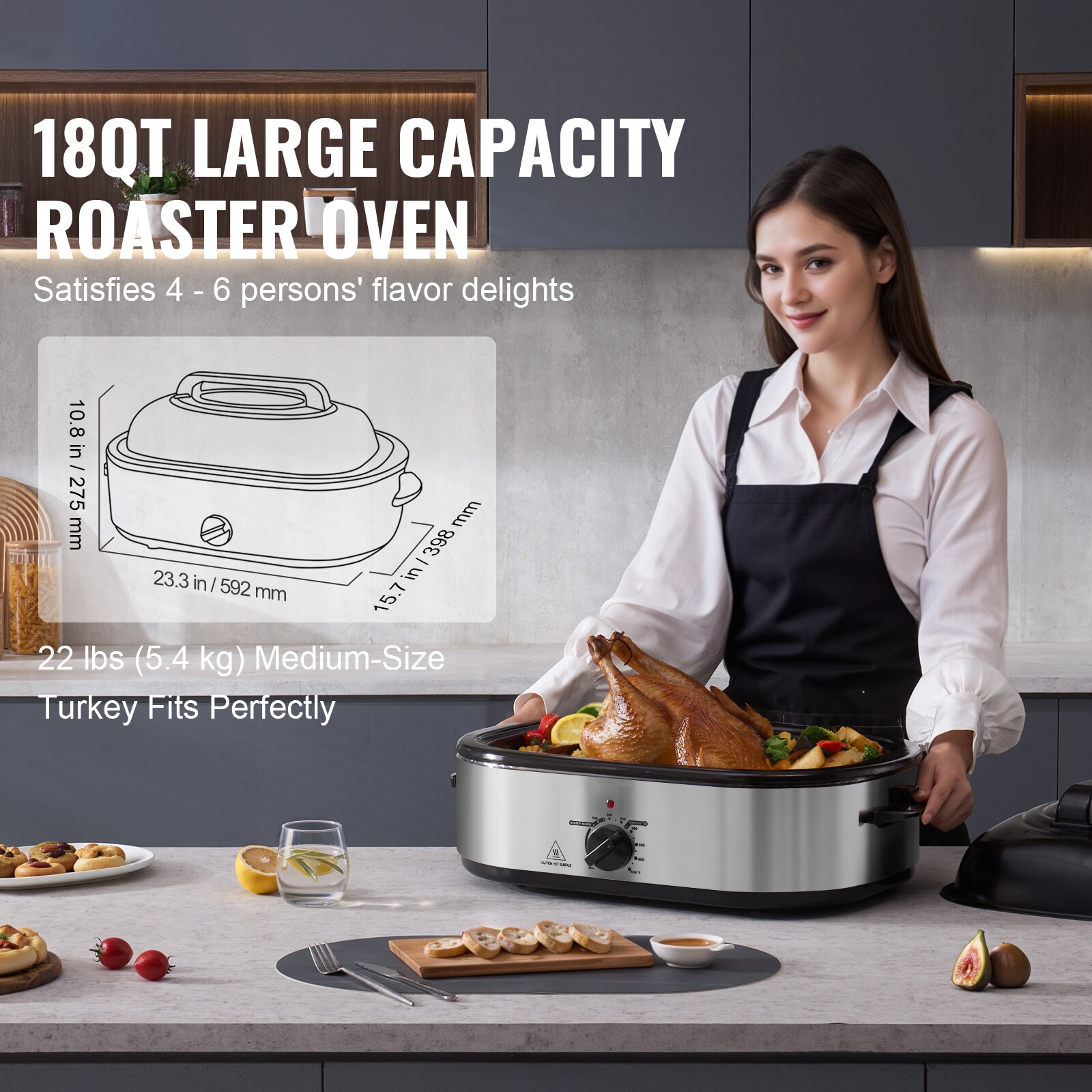 VEVOR KJL18QTYSJSBHSVIHV1 Roaster-Ovens - View #4