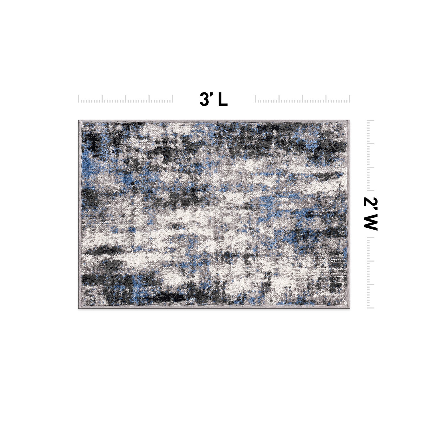 World Rug Gallery 978BLUE2X3 rugs - View #2