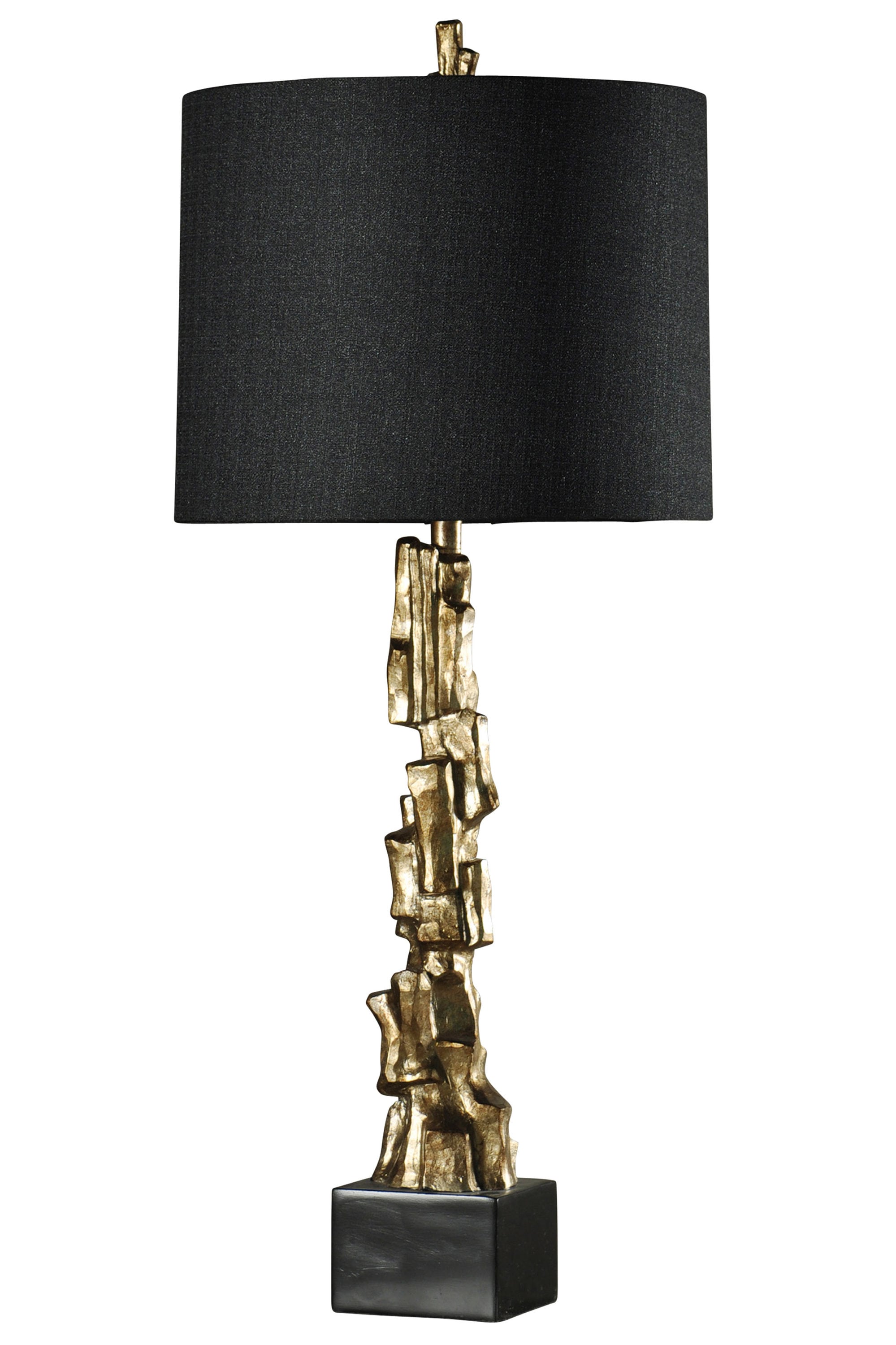 StyleCraft Home Collection 42-in Vintage Gold Table Lamp with Fabric ...