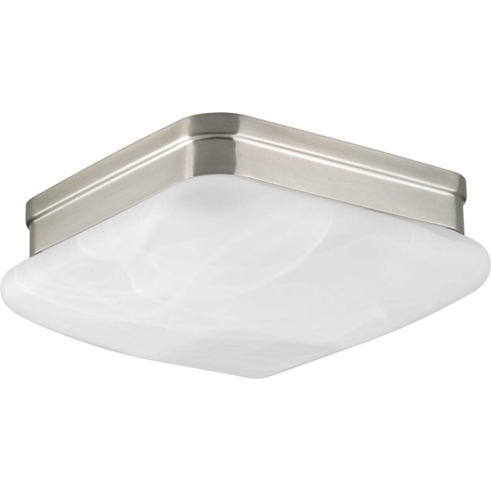 Progress Lighting P3490-09 Appeal 1-Light 9.0001-in Brushed Nickel Flush Mount Light