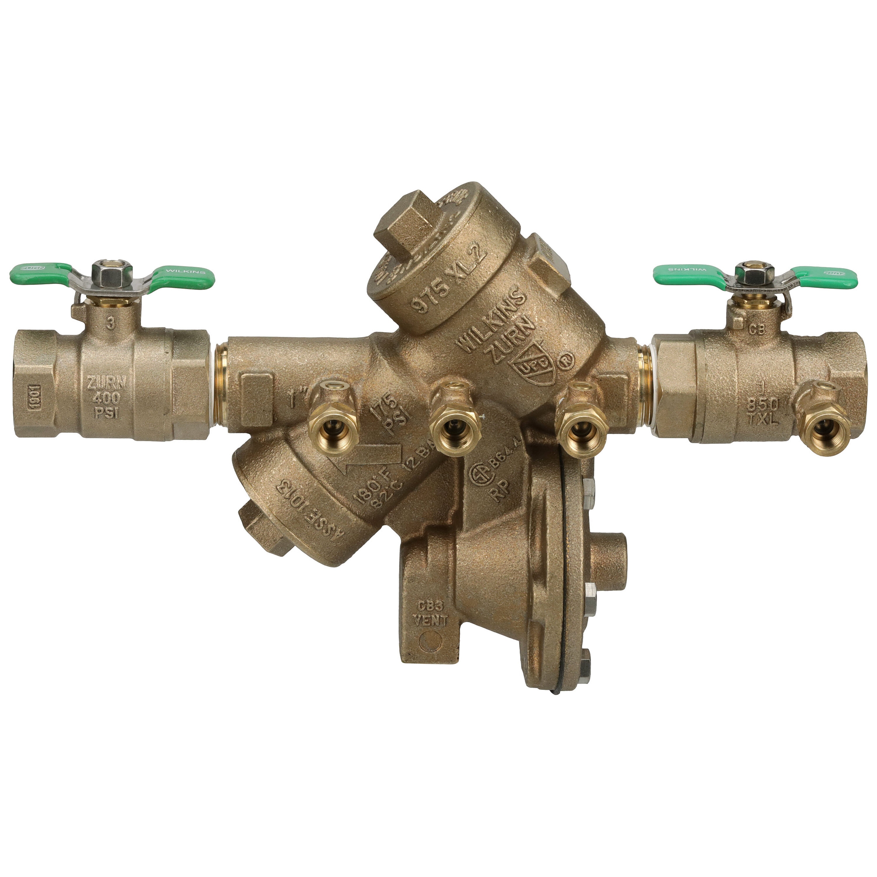 Zurn Wilkins 1-in Bronze FNPT Reduced Pressure Backflow Preventer in ...