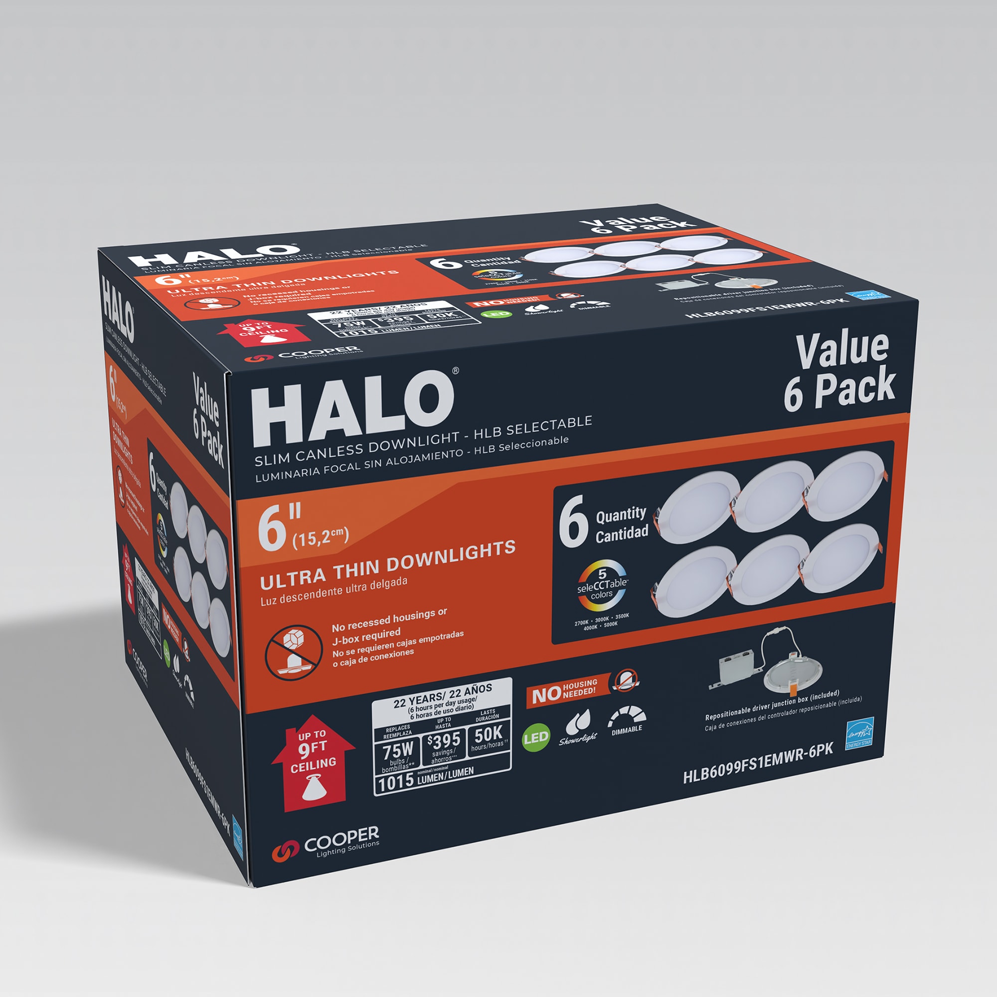 HALO HLB6099FS1EMWR-6PK Led-Retrofit-Downlight - View #2