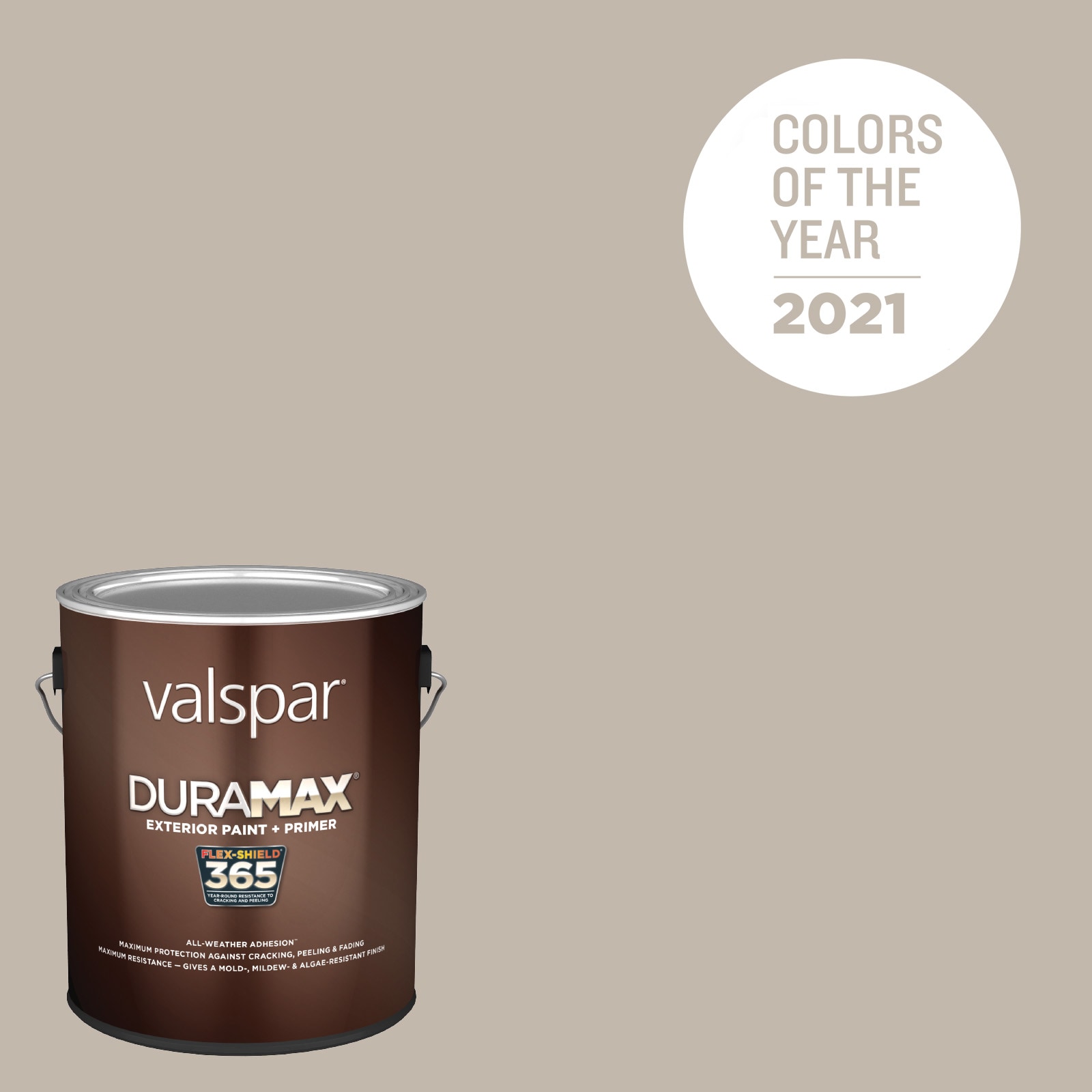 Valspar 2006-10B-75381 Duramax Satin Gallery Grey 2006-10B Latex Exterior Paint + Primer ( 1-gallon )
